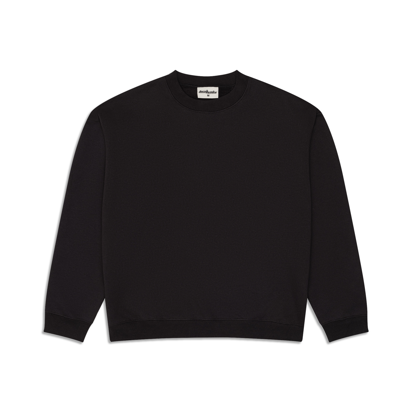 600 GSM 'Black' Fleece Crewneck