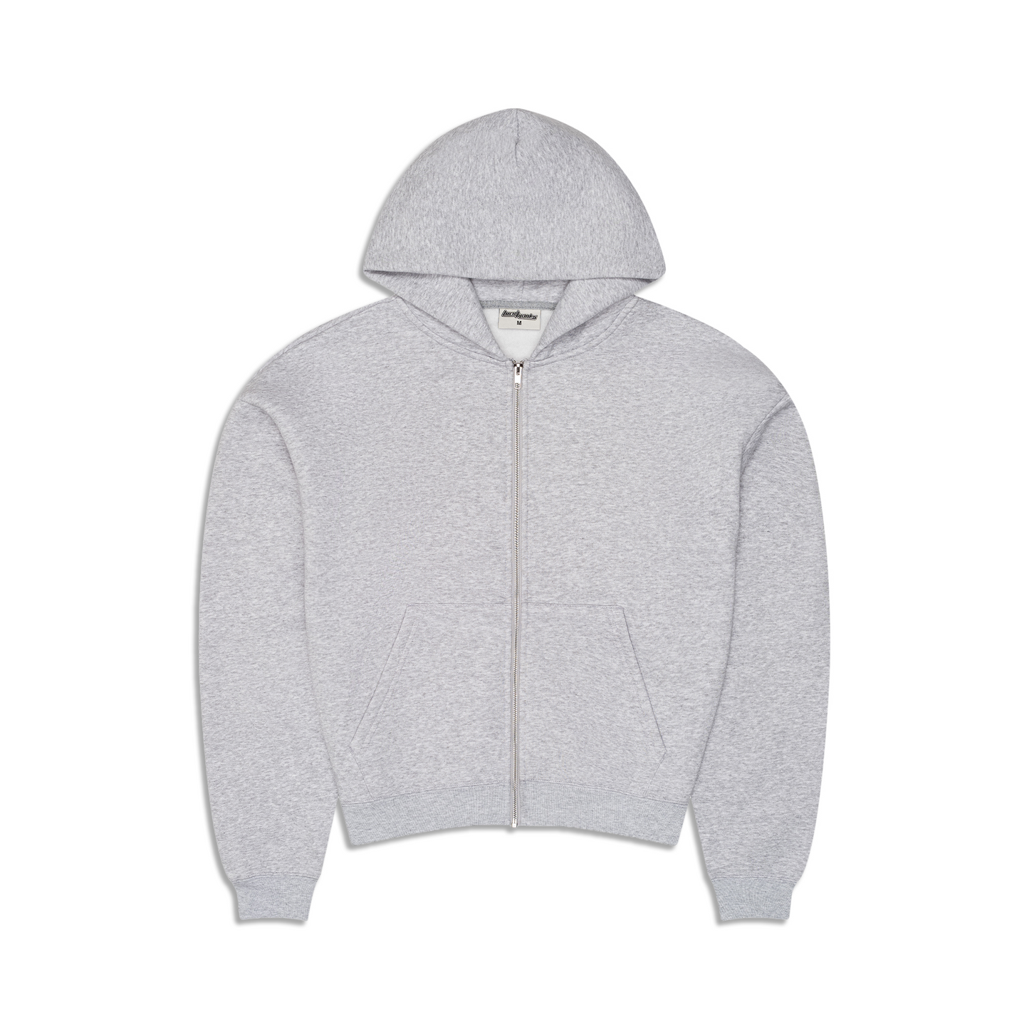 350 GSM 'Heather Grey' Zip-Up Hoodie