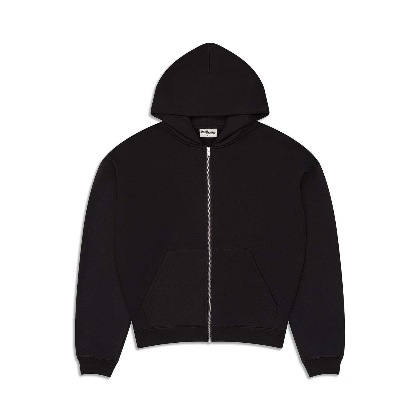 350 GSM 'Black' Zip-Up Hoodie