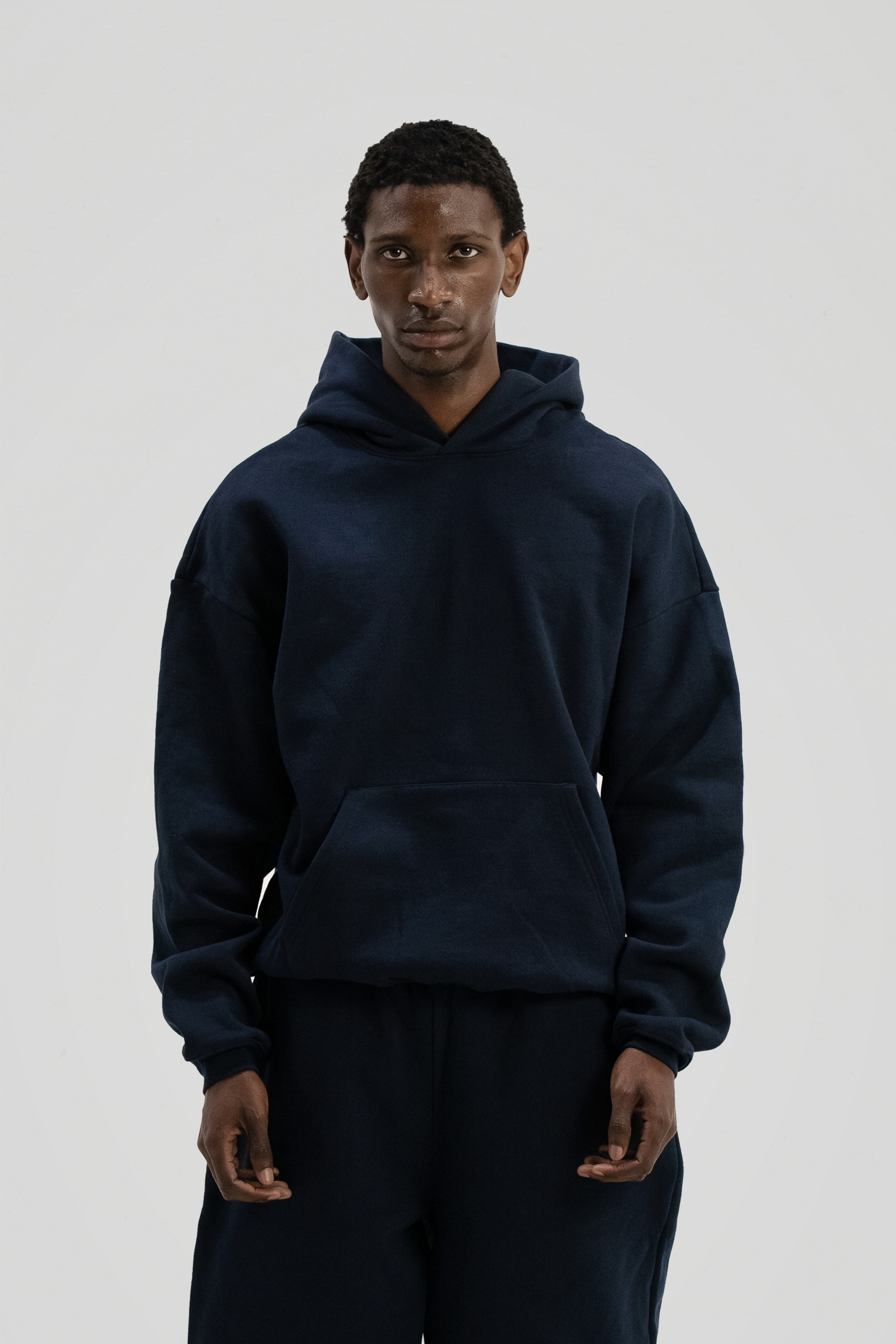 600 GSM 'Dark Navy' Core Hoodie – LucidBlanks 600 GSM 'Dark Navy' Core Hoodie – LucidBlanks