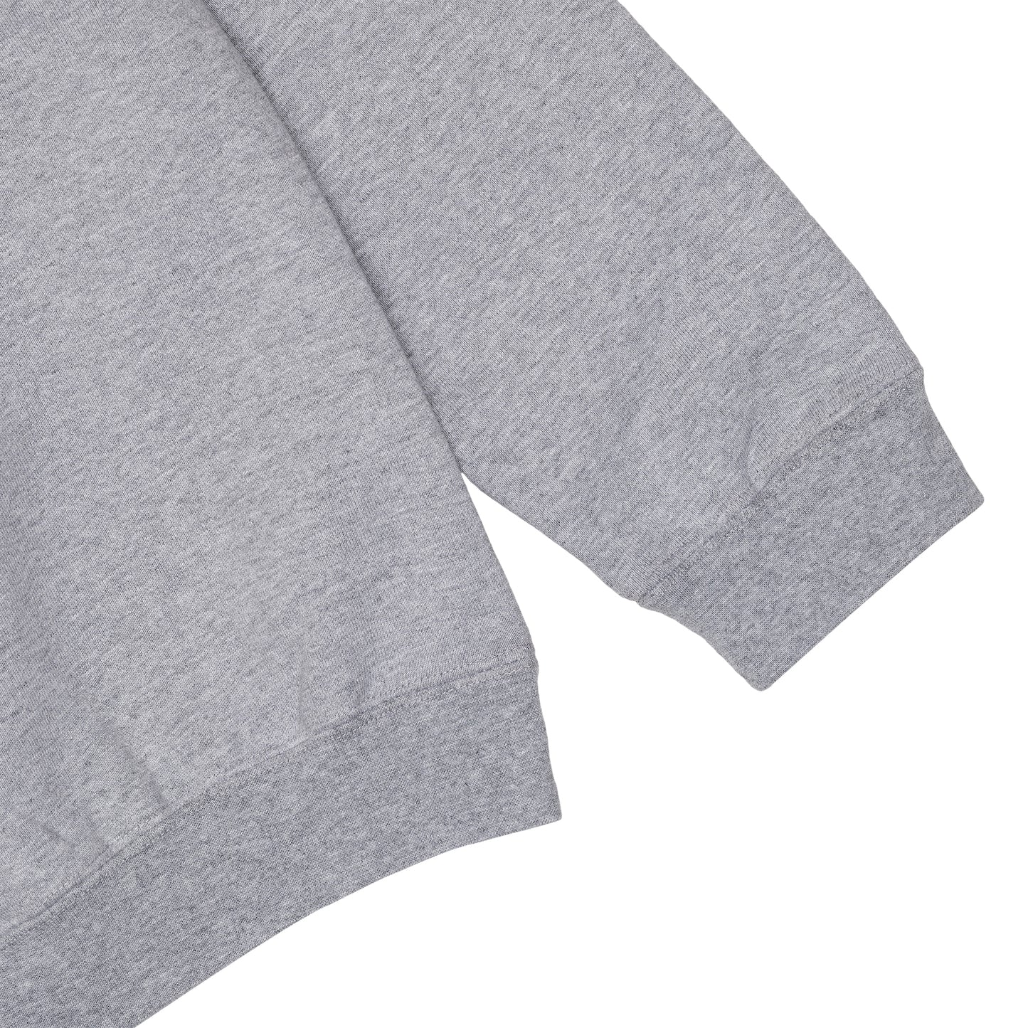 600 GSM 'Heather Grey' Fleece Crewneck