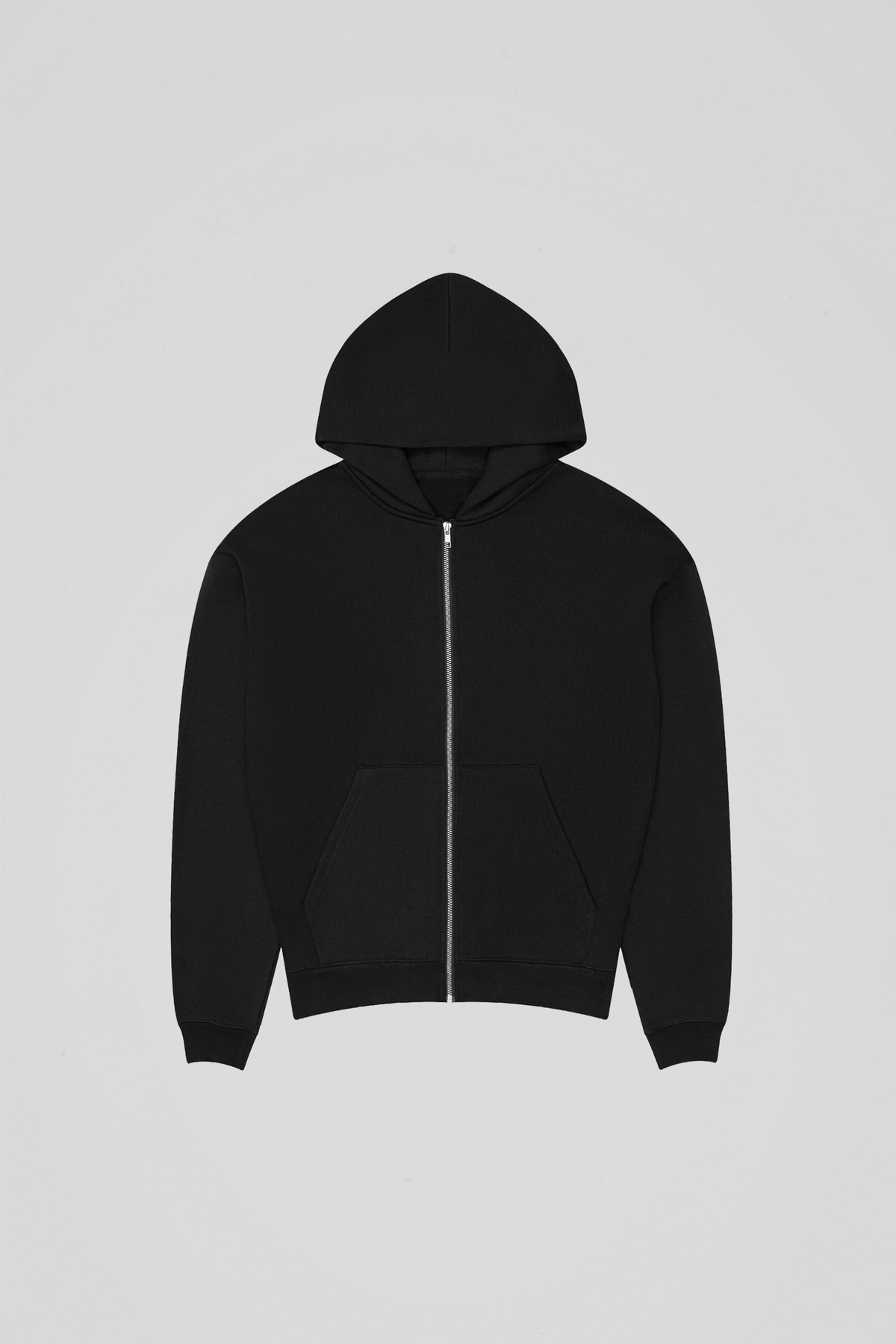 600 GSM 'Black' Classic Fit Zip-Up