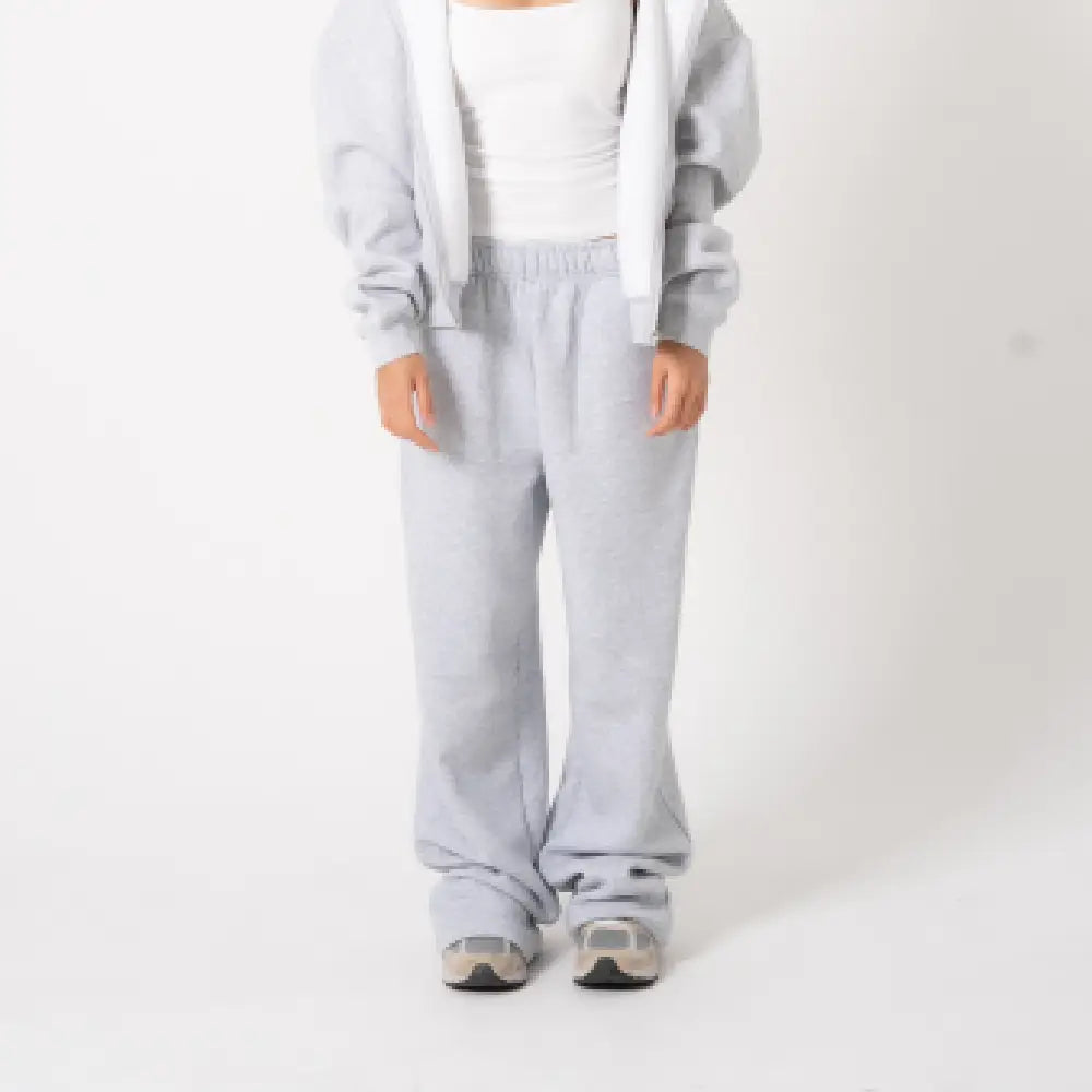 350 GSM 'Heather Grey' Fleece Sweatpants
