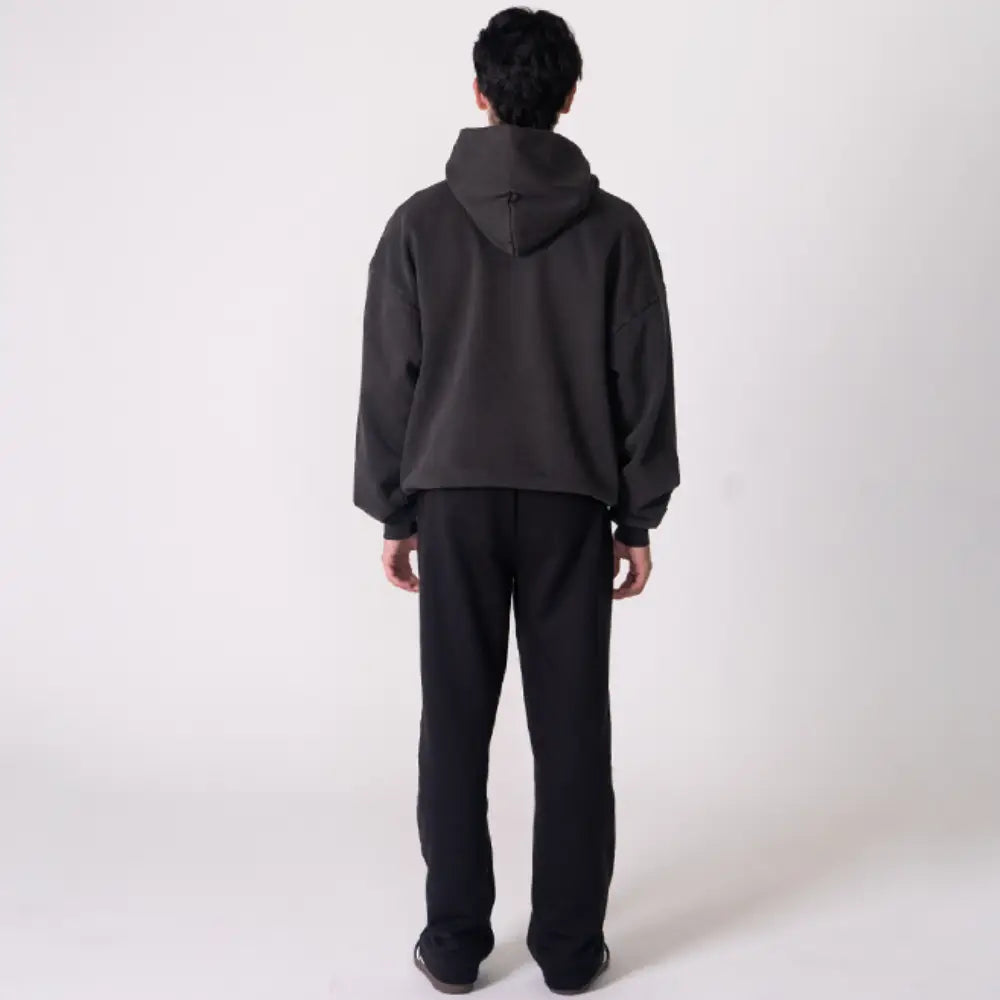 600 GSM "Vintage Black" Core Hoodie