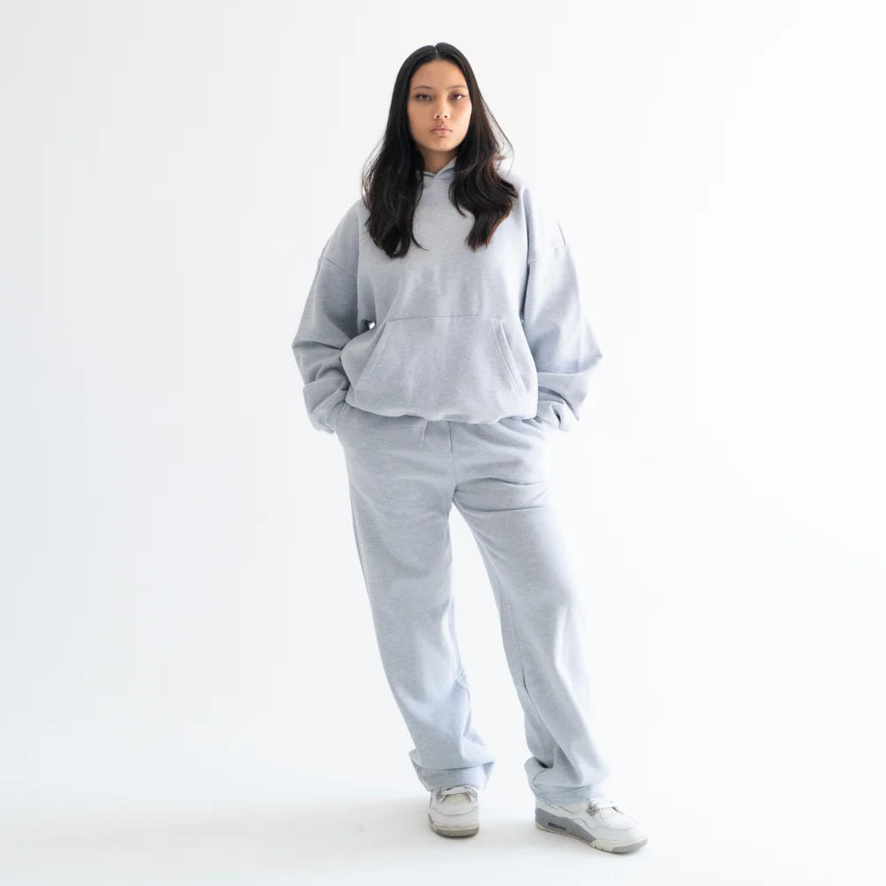 600 GSM 'Heather Grey' Core Hoodie