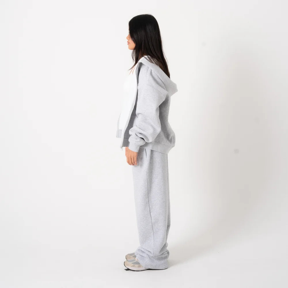 350 GSM 'Heather Grey' Fleece Sweatpants