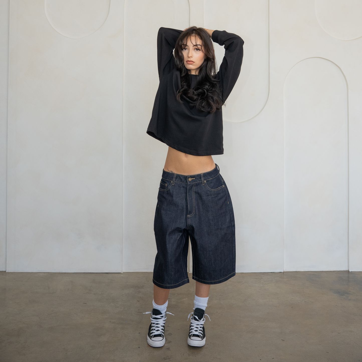 300 GSM 'Black' Long Sleeve Tee