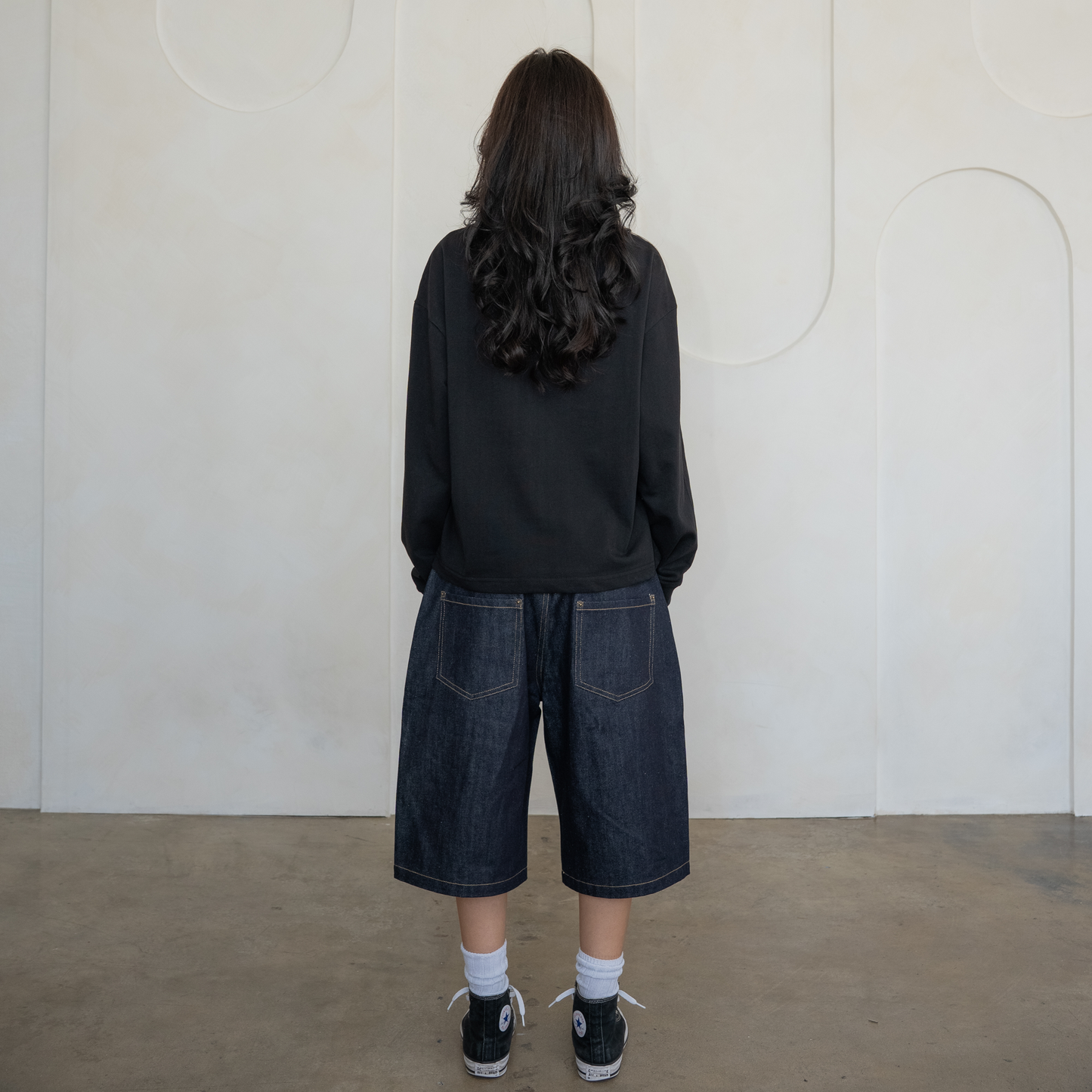 300 GSM 'Black' Long Sleeve Tee