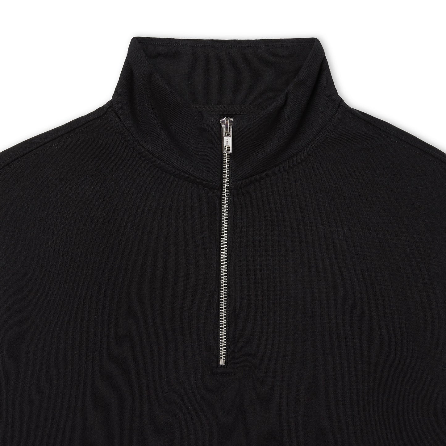 600 GSM 'Black' Quarter Zip Sweatshirt