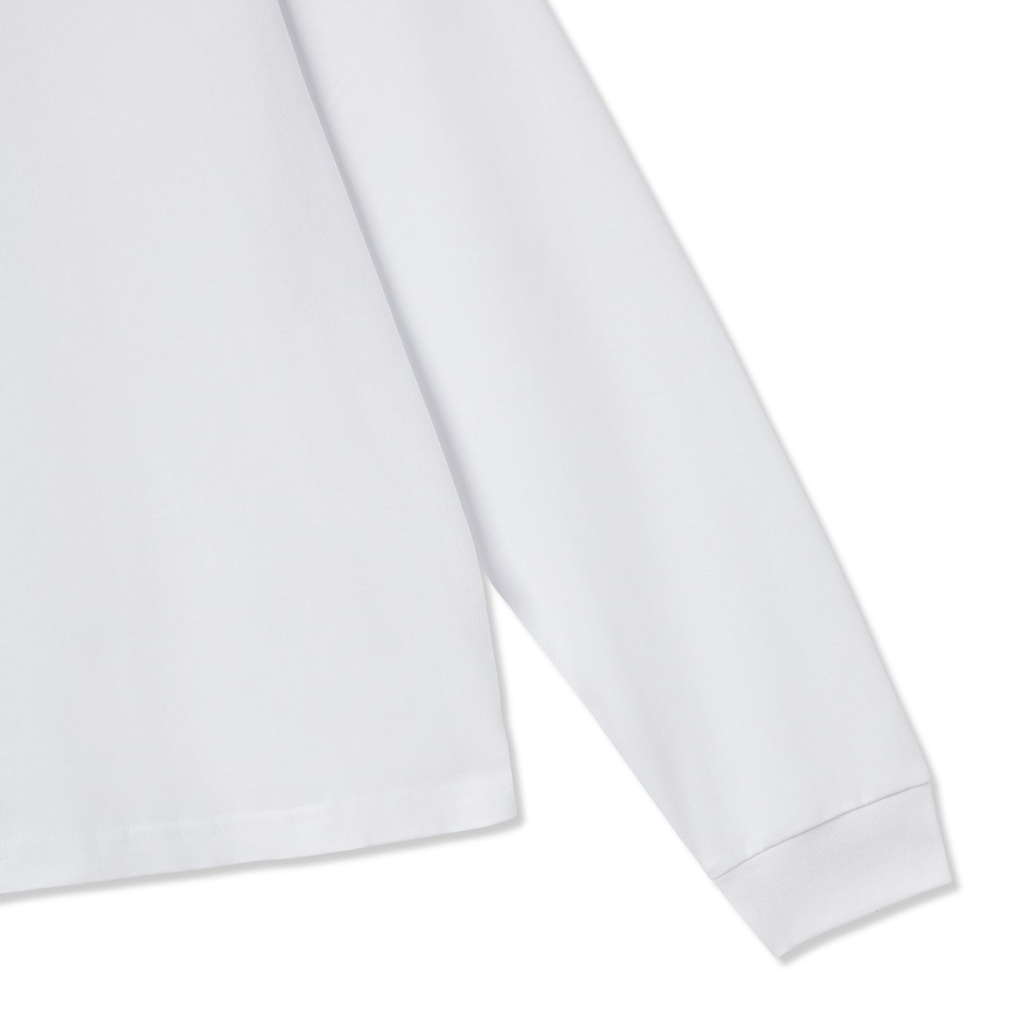 300 GSM 'White' Long Sleeve Tee