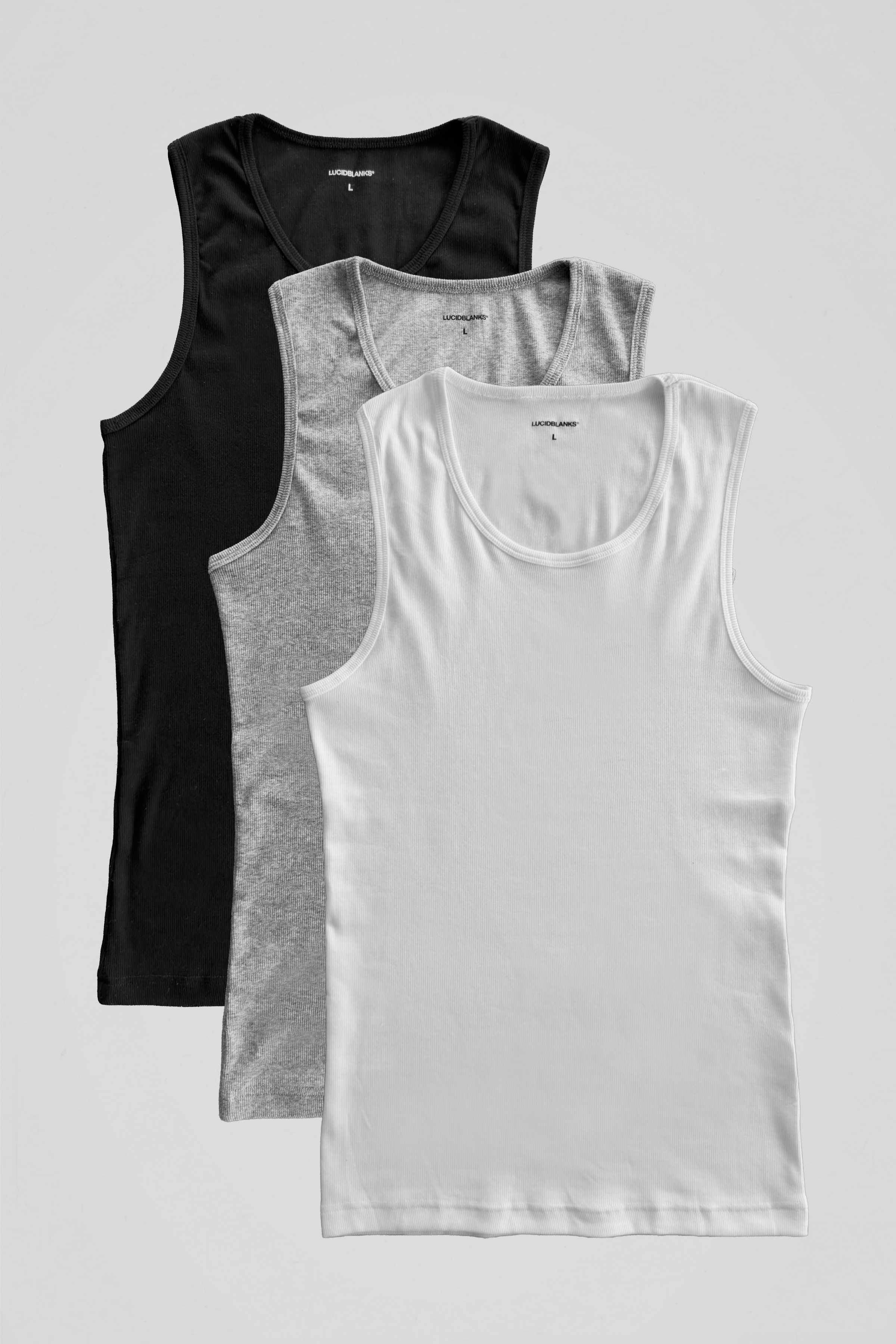 Core Ribbed Tank Tops (3 PK)