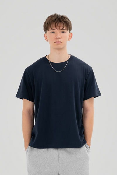 300 GSM 'Dark Navy' Standard Tee – LucidBlanks