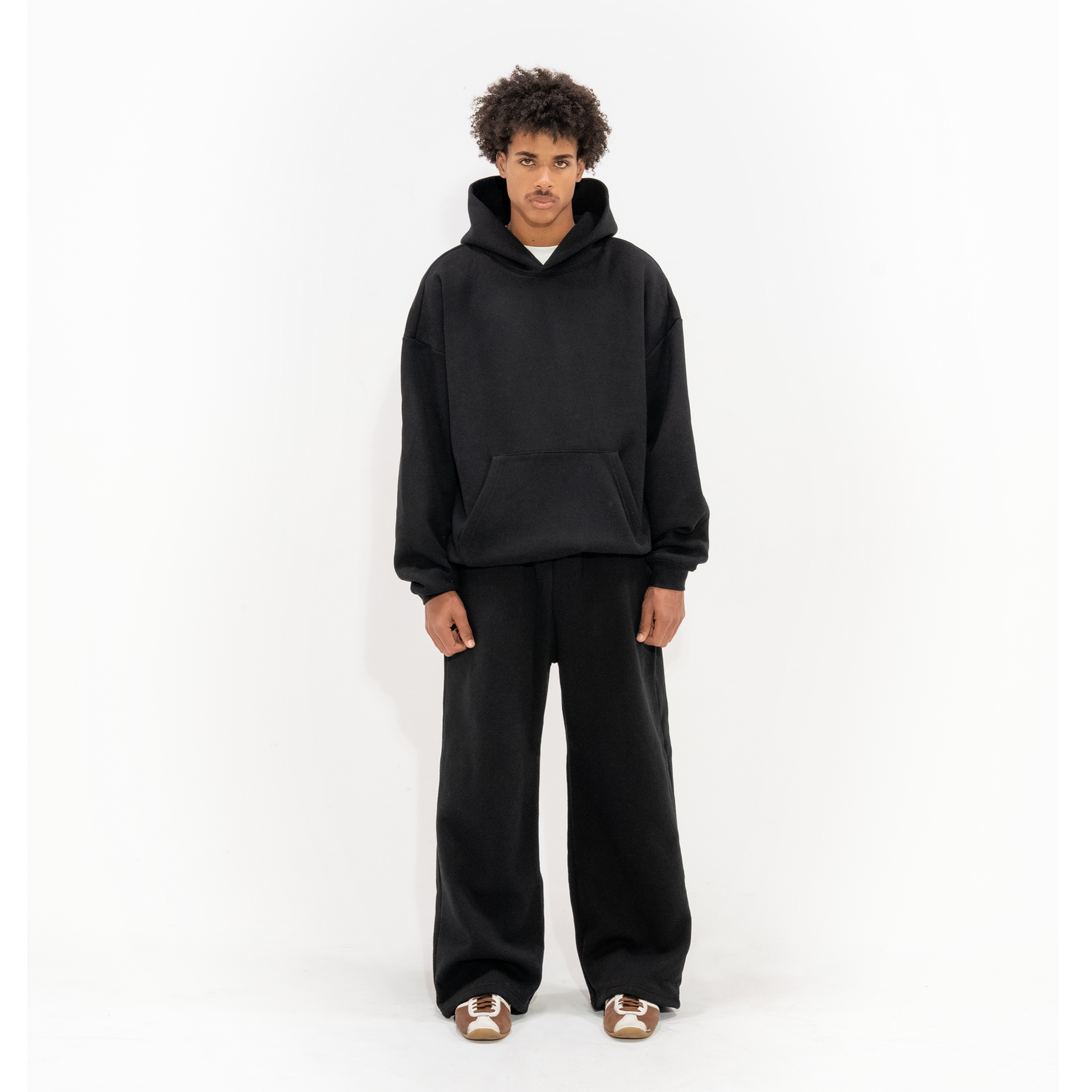 350 GSM 'Black' Fleece Hoodie – LucidBlanks 350 GSM 'Black' Fleece Hoodie – LucidBlanks