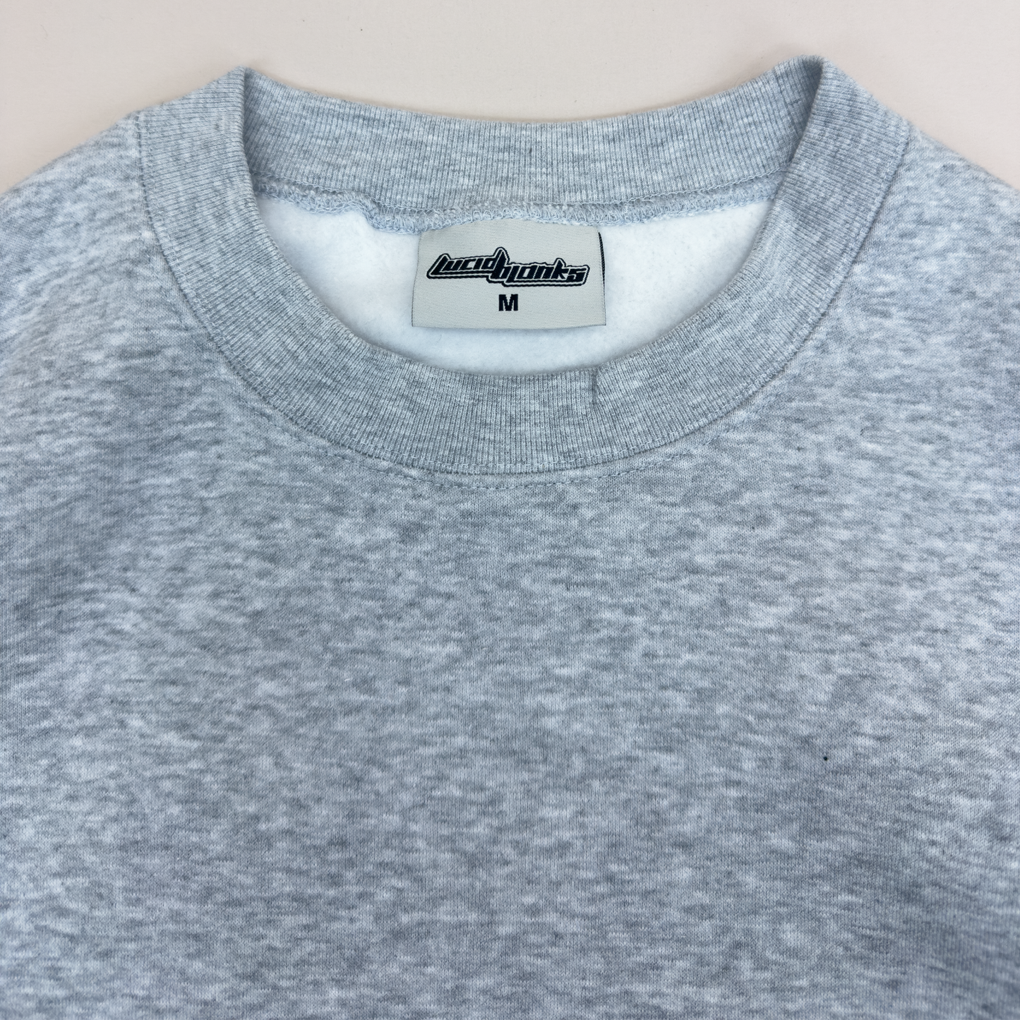 350 GSM 'Heather Grey' Fleece Crewneck