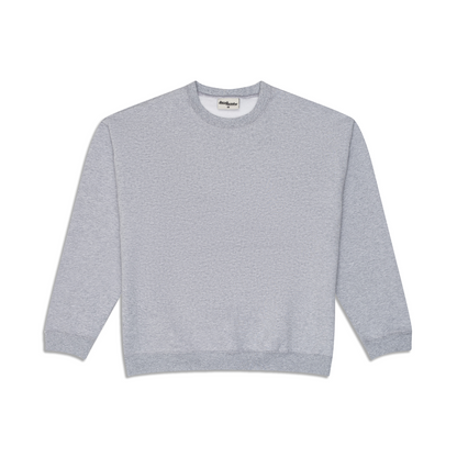 600 GSM 'Heather Grey' Fleece Crewneck
