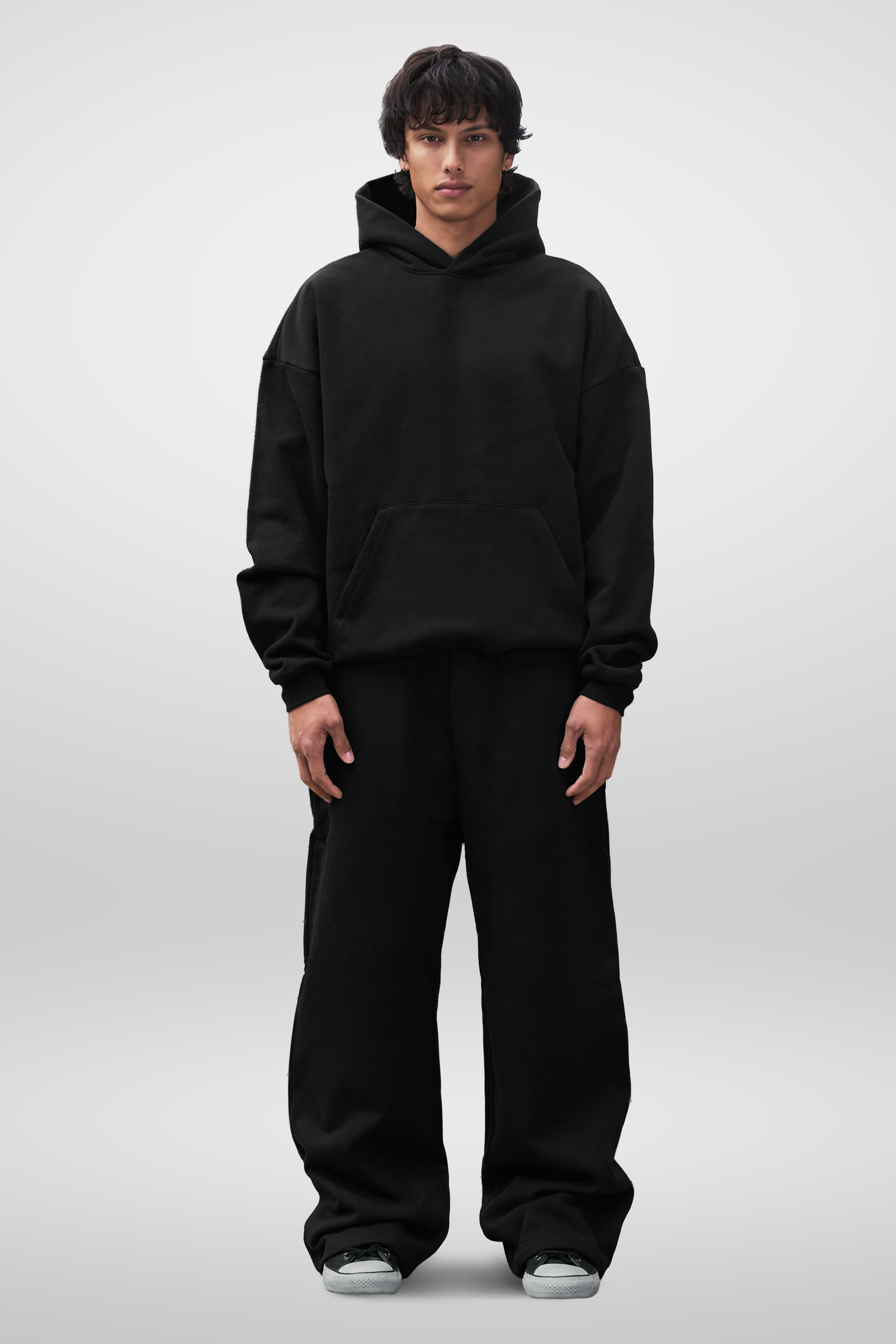 600 GSM 'Black' Core Hoodie – LucidBlanks