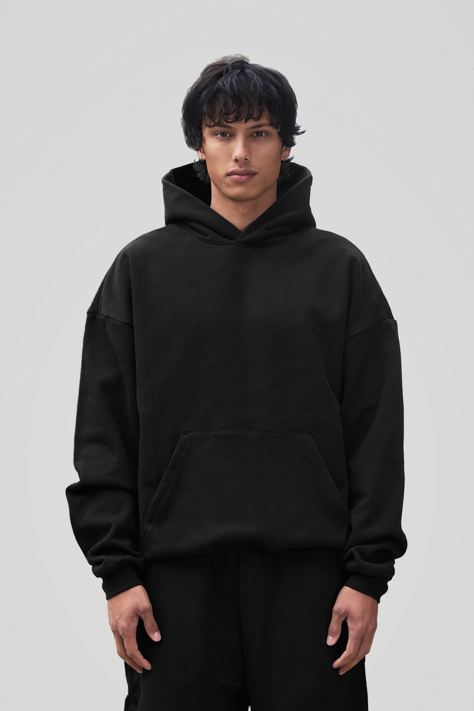 600 GSM 'Black' Core Hoodie – LucidBlanks