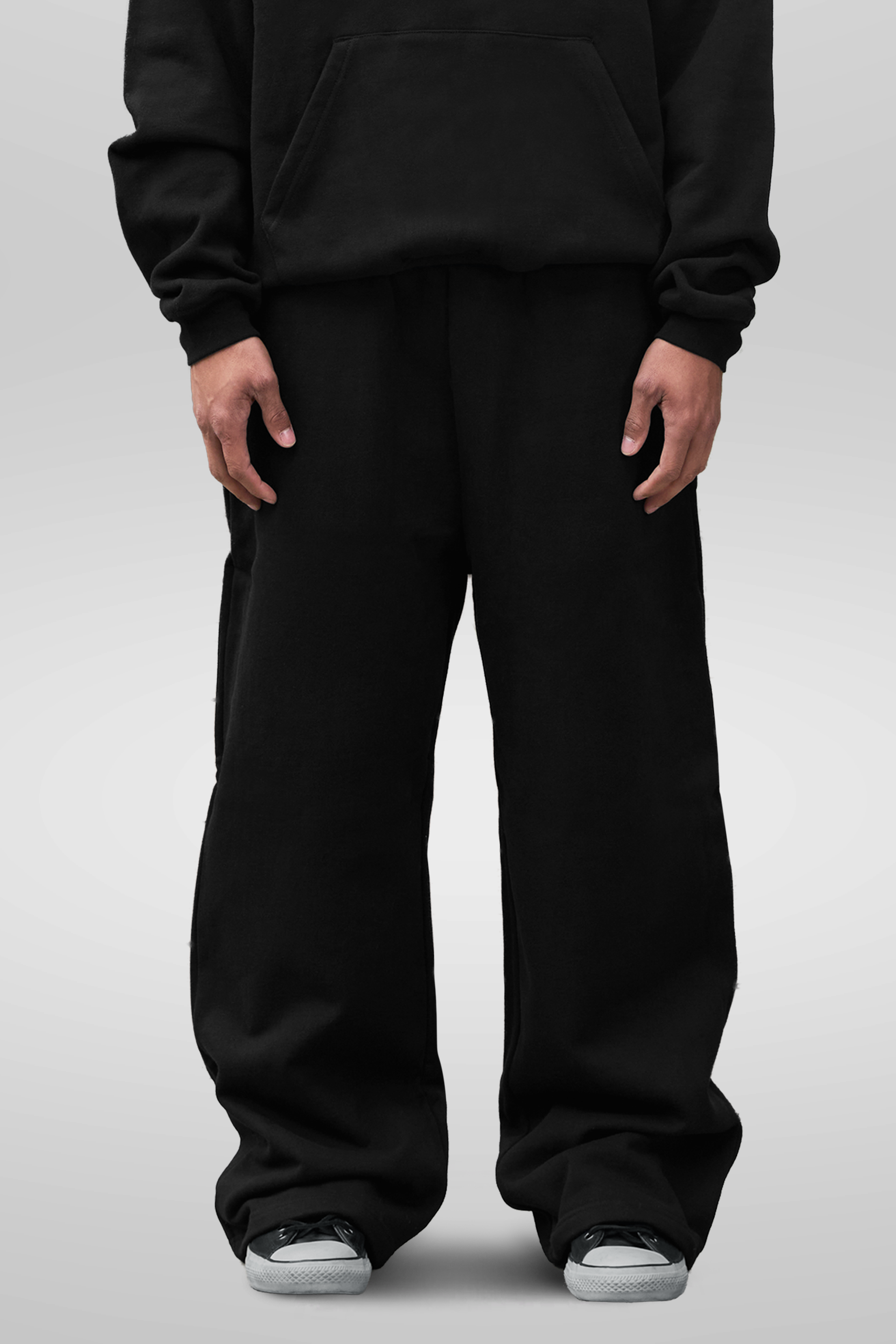 600 GSM 'Black' Core Sweatpants – LucidBlanks