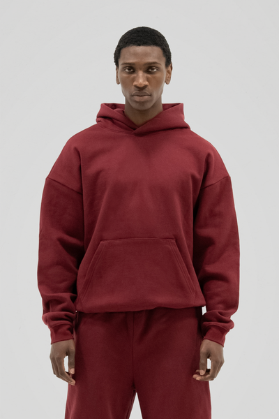 600 GSM 'Cabernet' Core Hoodie – LucidBlanks