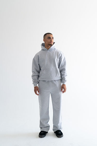 600 GSM 'Heather Grey' Core Sweatpants – LucidBlanks