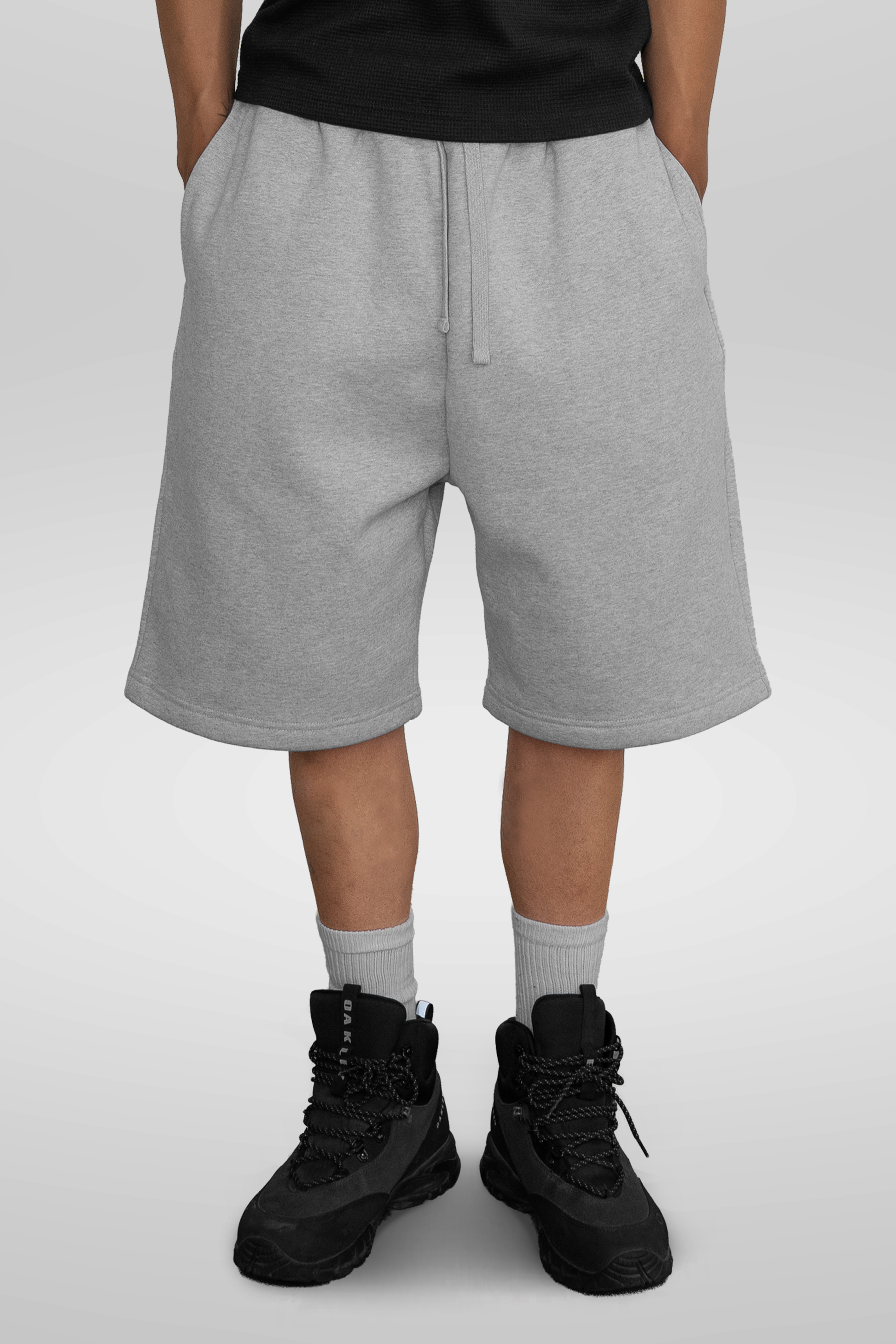 Heather Grey' Baggy Sweat Shorts – LucidBlanks