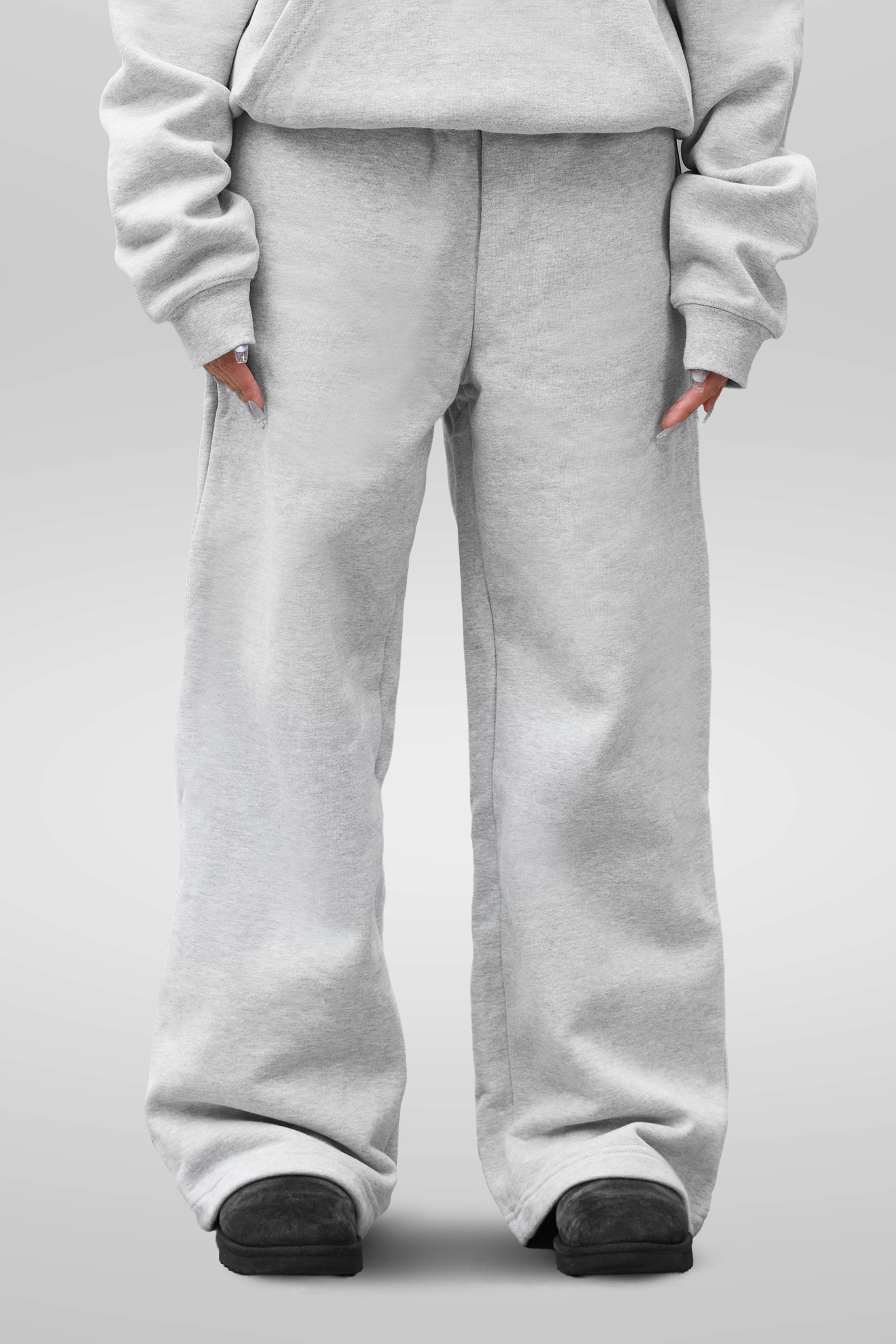 600 GSM 'Heather Grey' Core Sweatpants – LucidBlanks