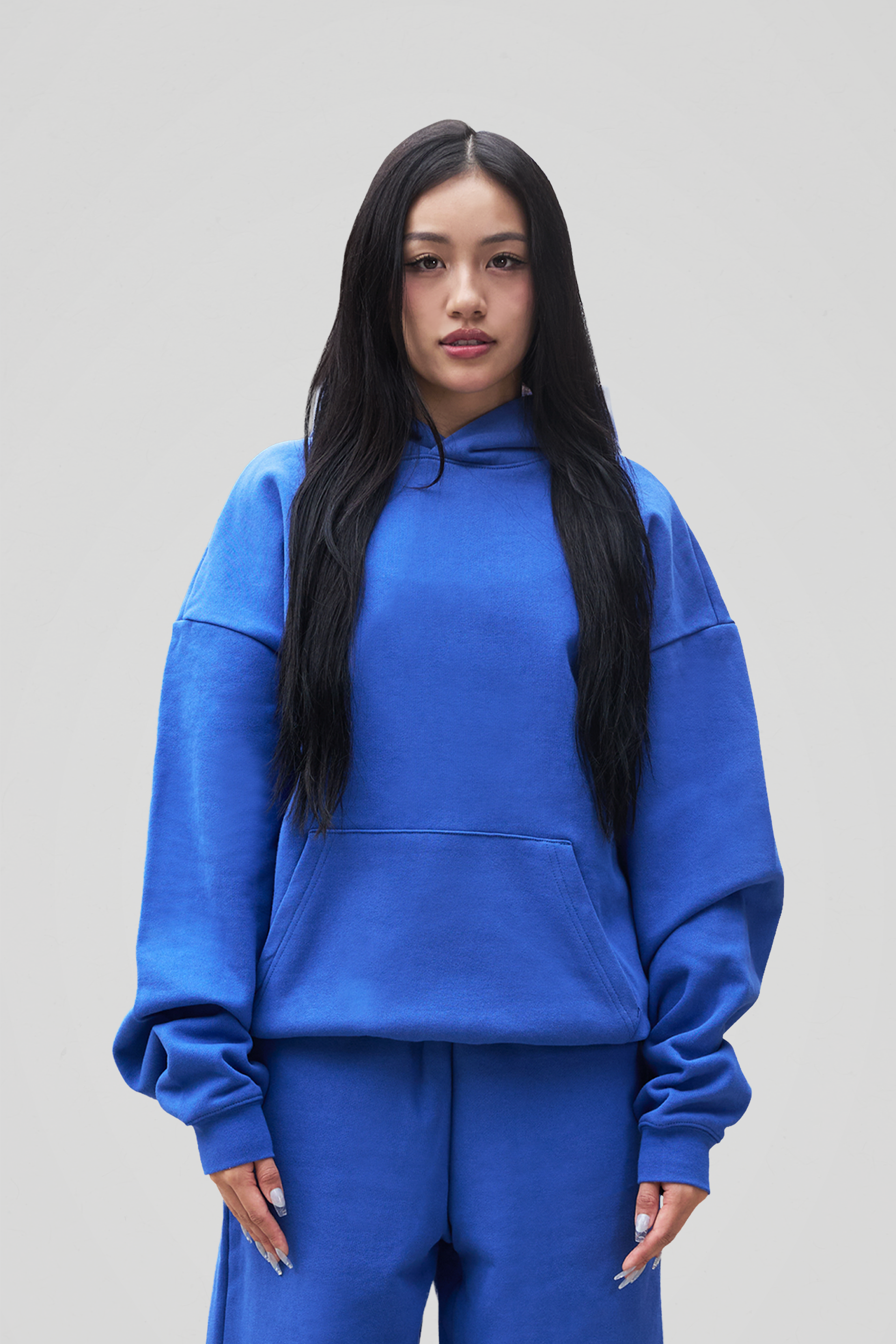 600 GSM 'Royal Blue' Core Hoodie – LucidBlanks