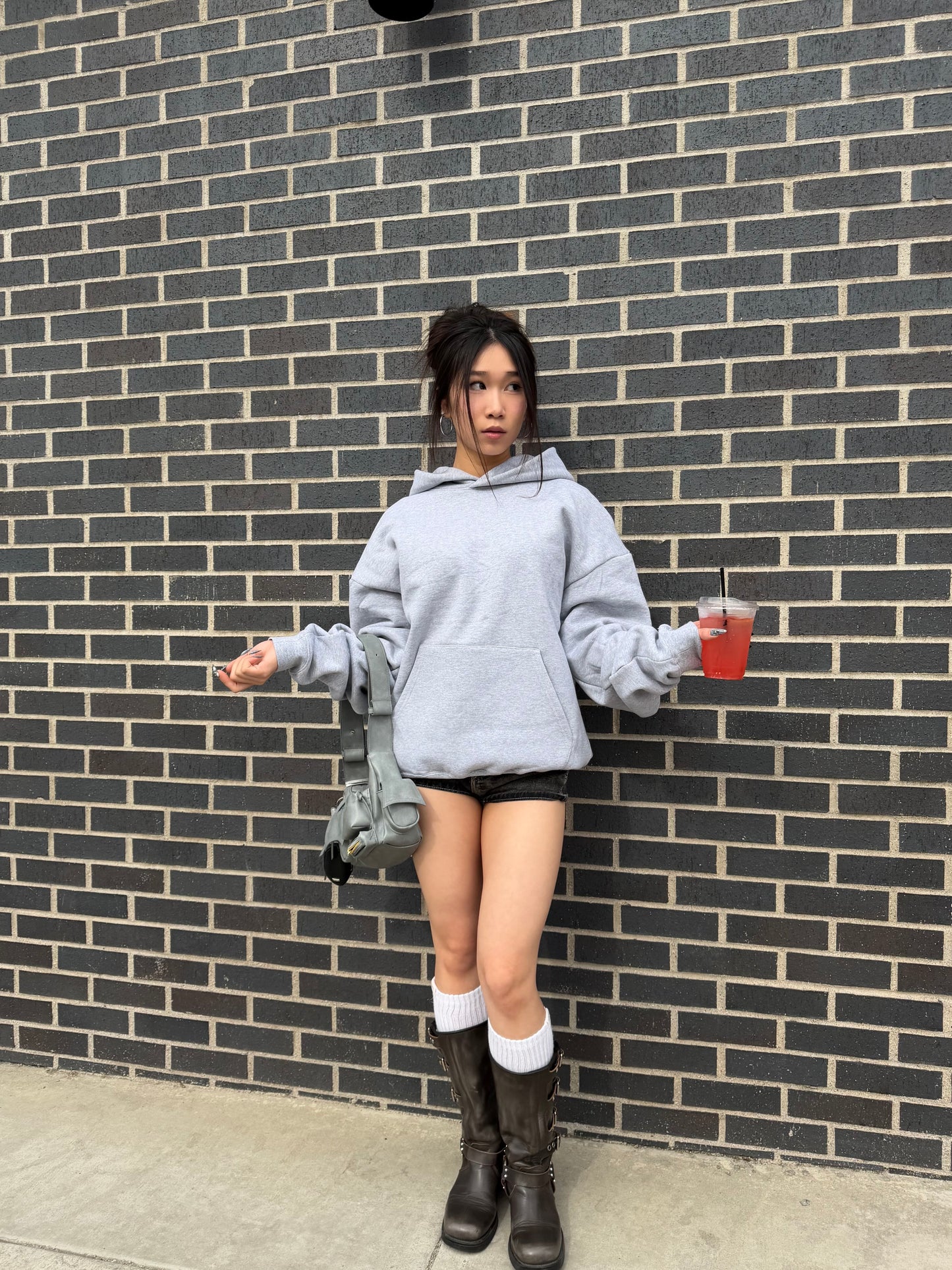 600 GSM 'Heather Grey' Core Hoodie