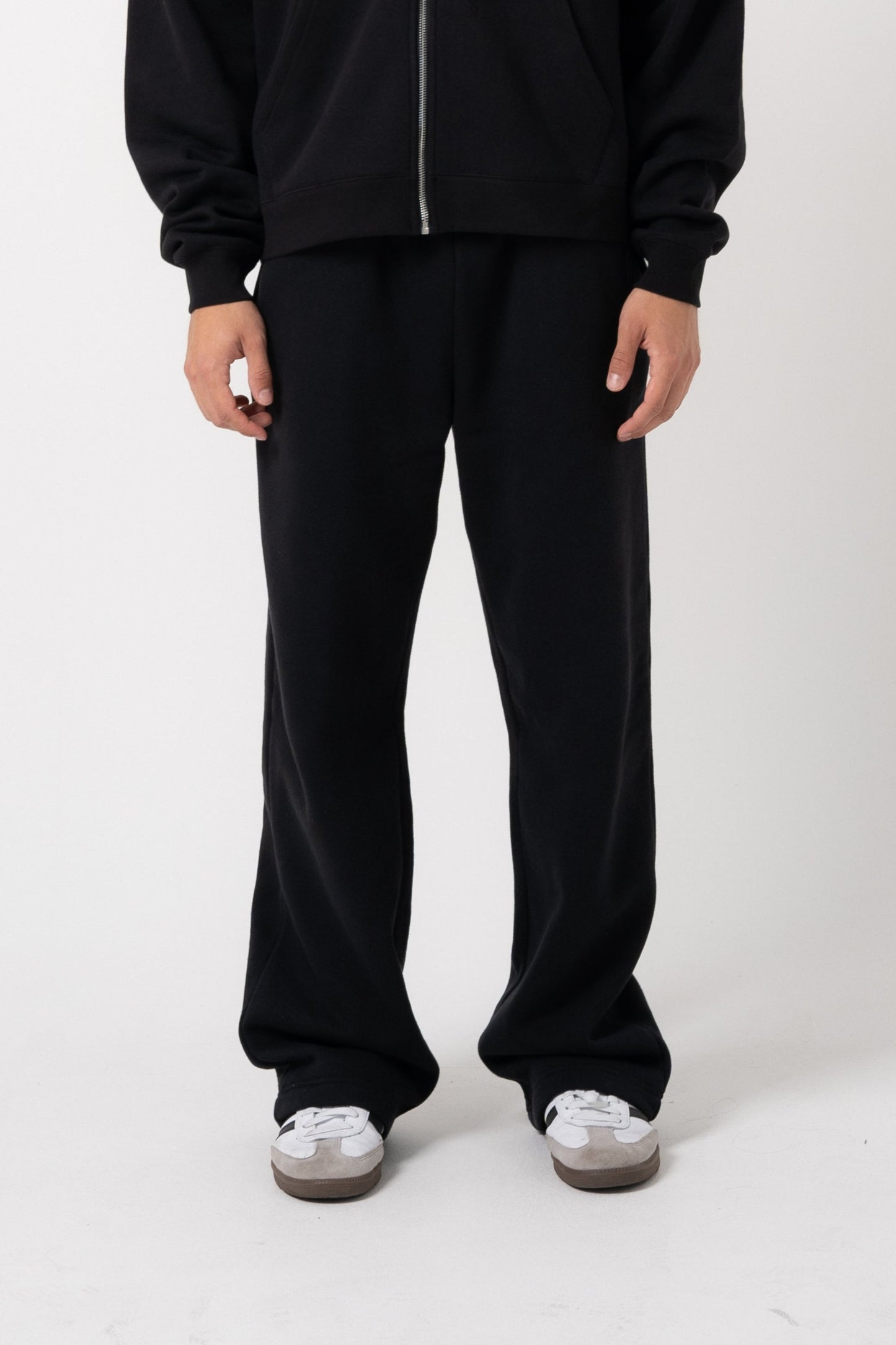 350 GSM 'Black' Fleece Sweatpants