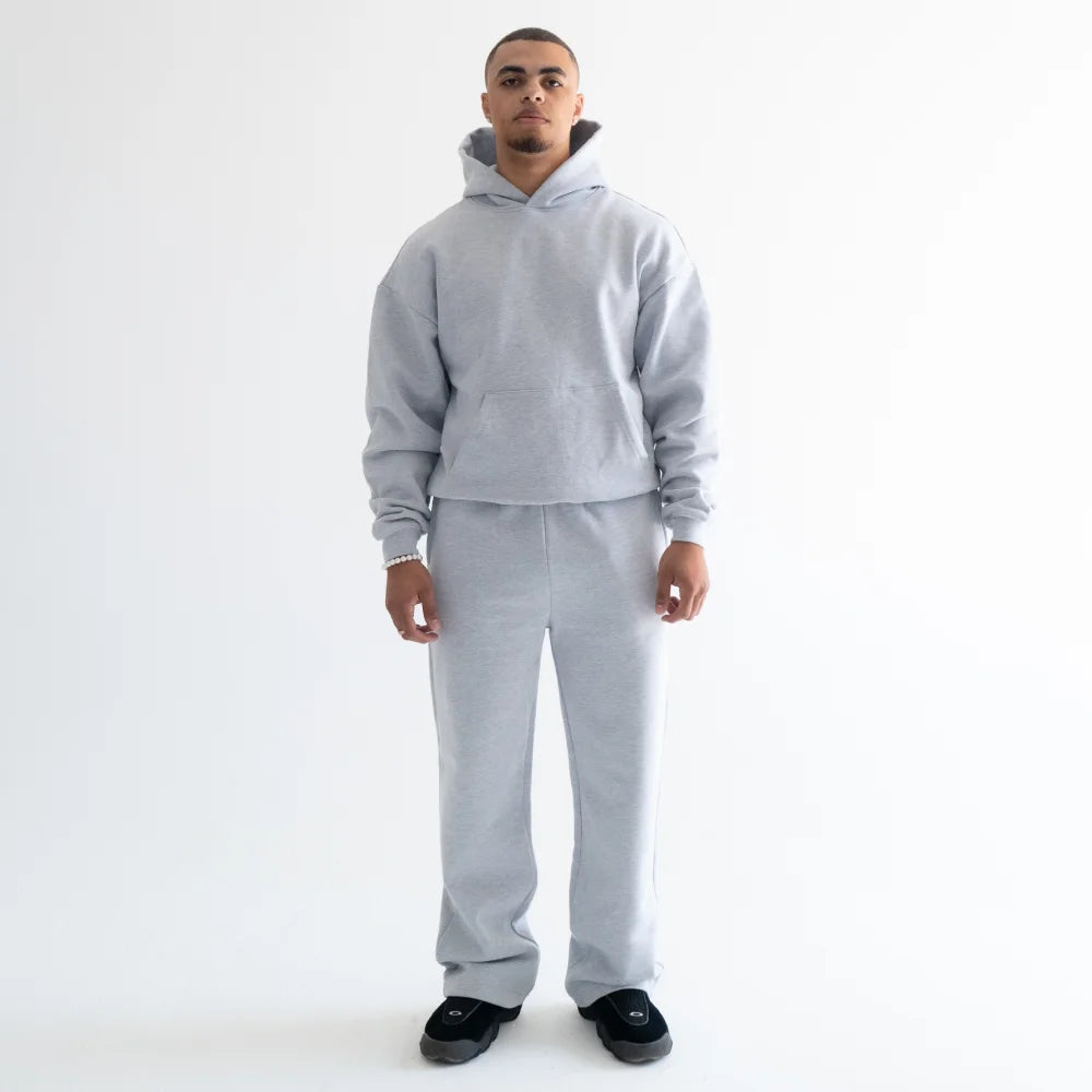 600 GSM 'Heather Grey' Core Hoodie