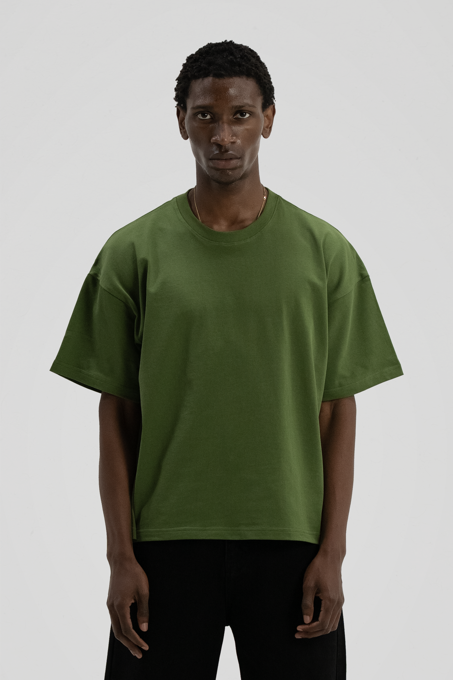 300 GSM 'Army Green' Core Tee V2