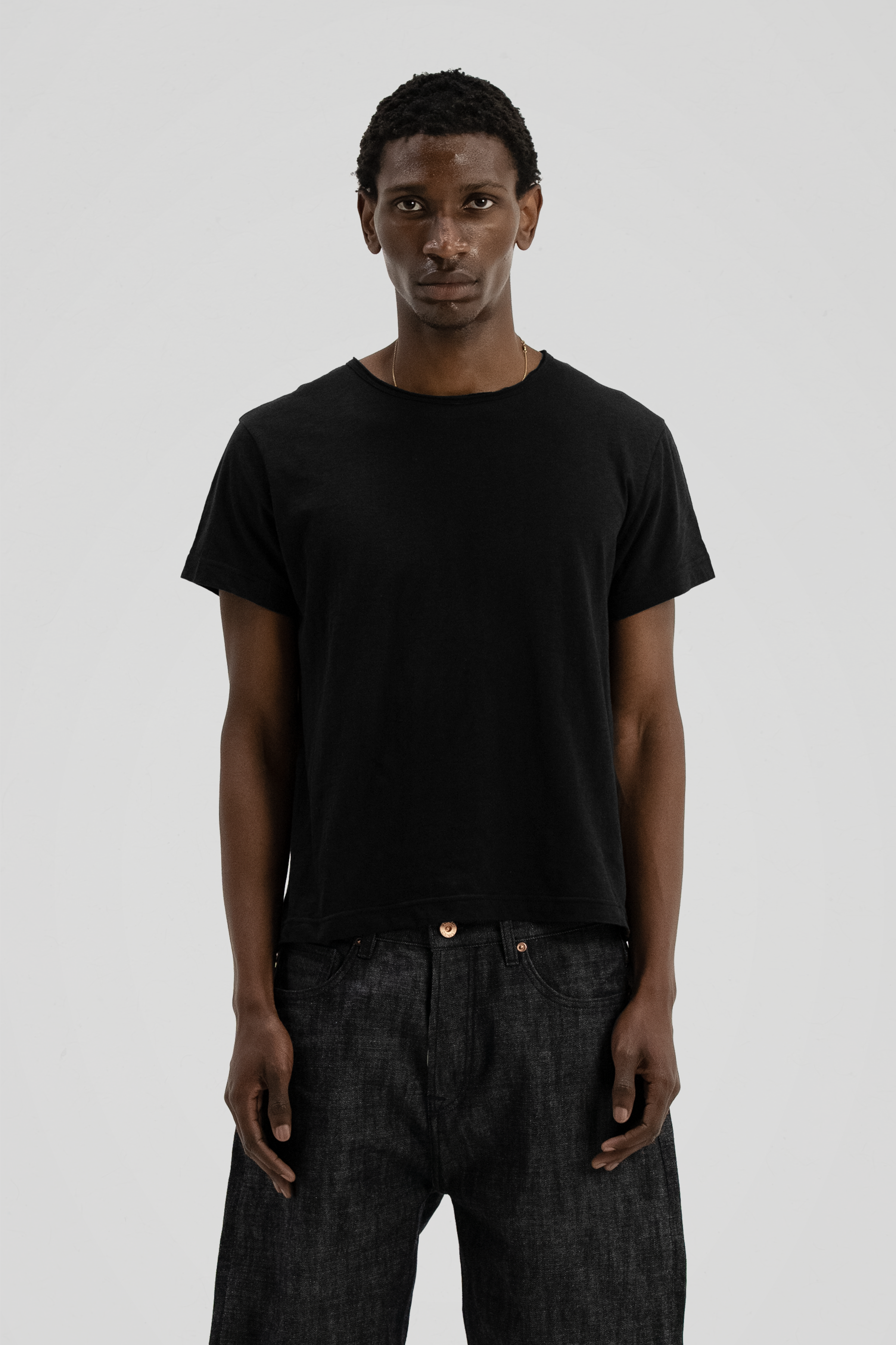 'Terrain' Black Slub Tee