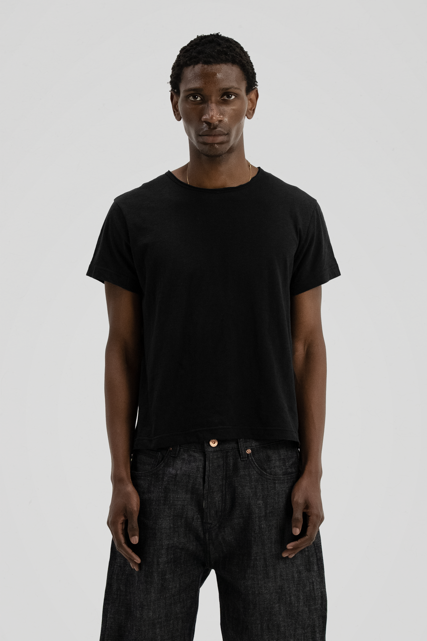 'Terrain' Black Slub Tee