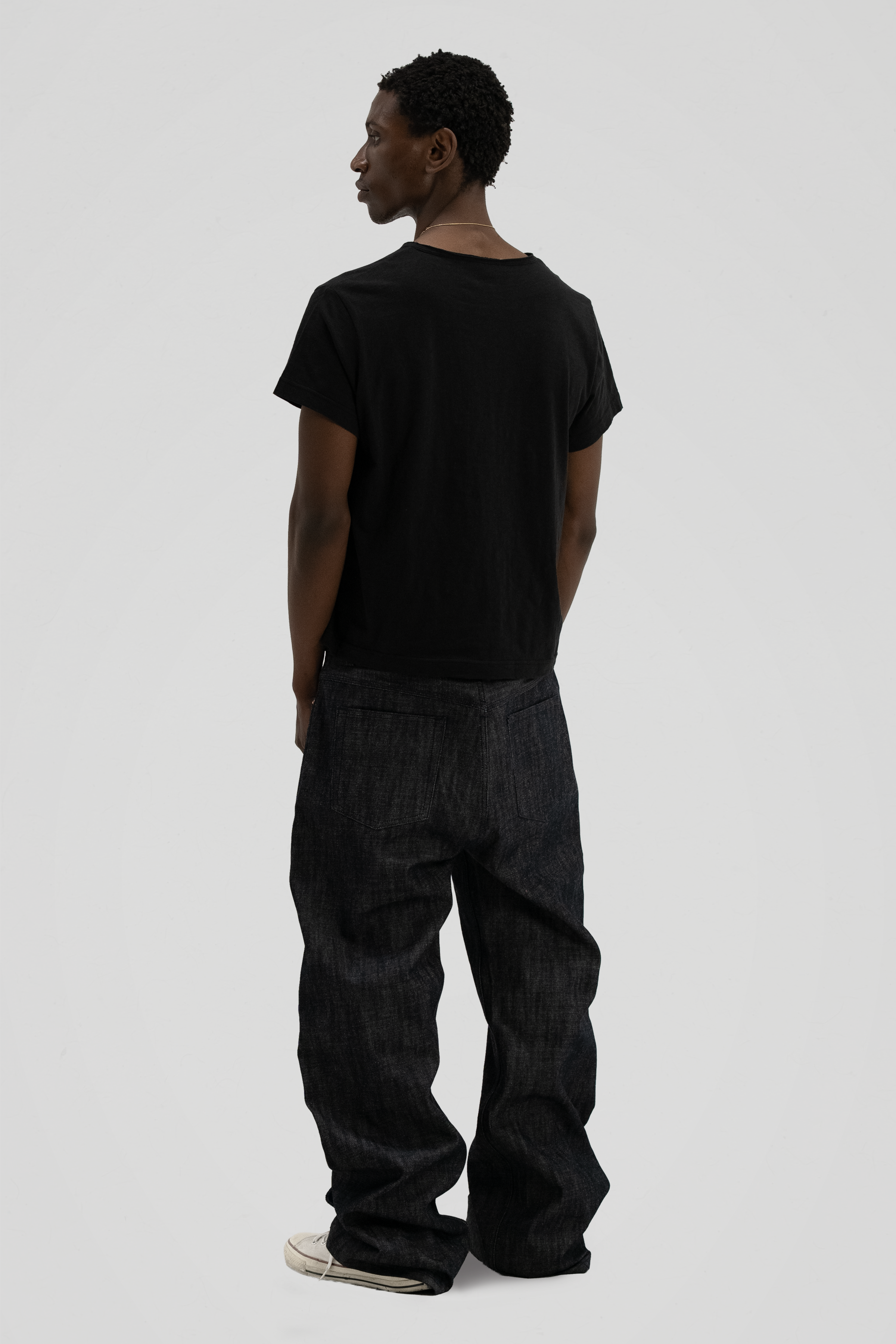 'Terrain' Black Slub Tee