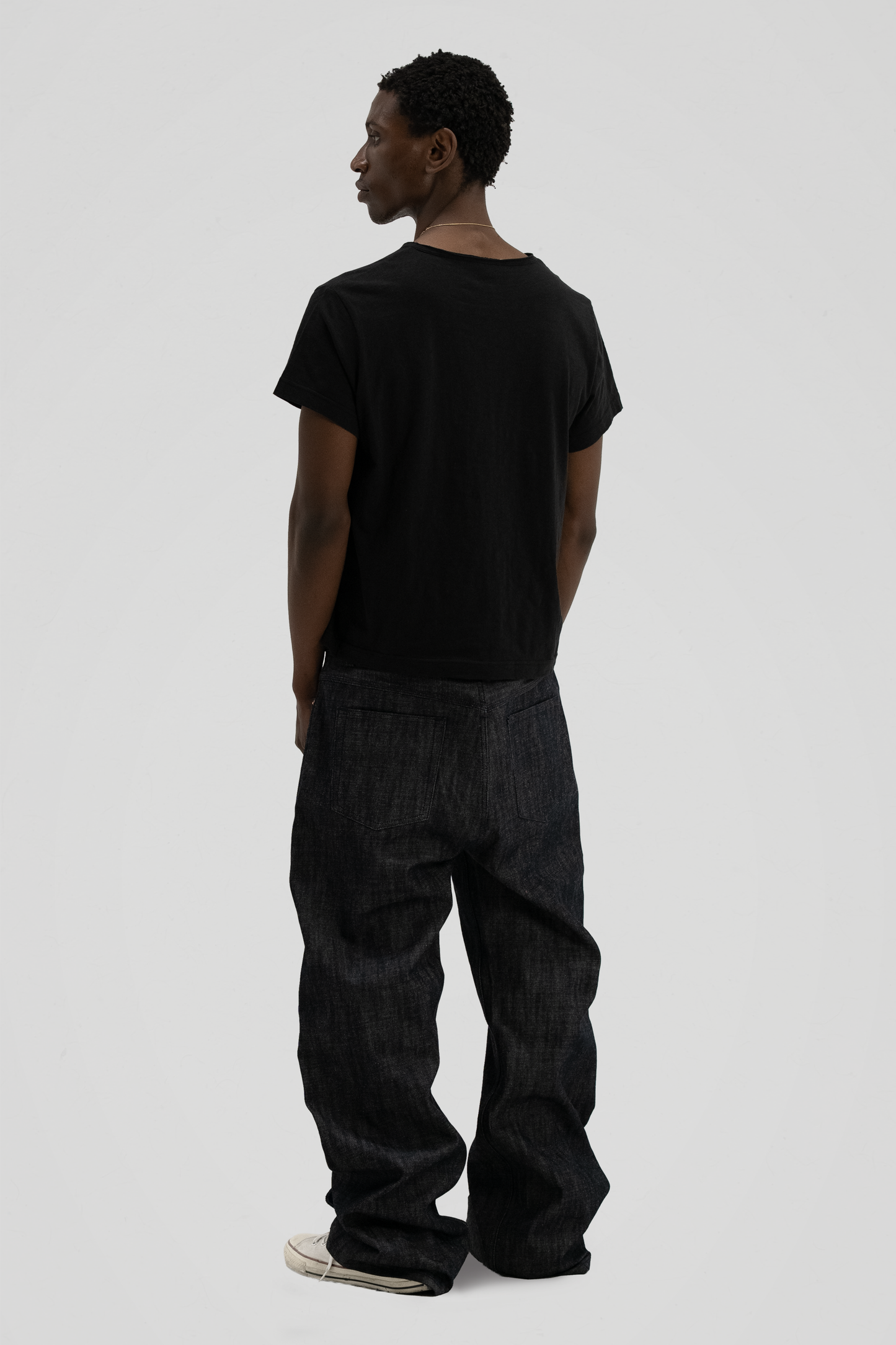 'Terrain' Black Slub Tee