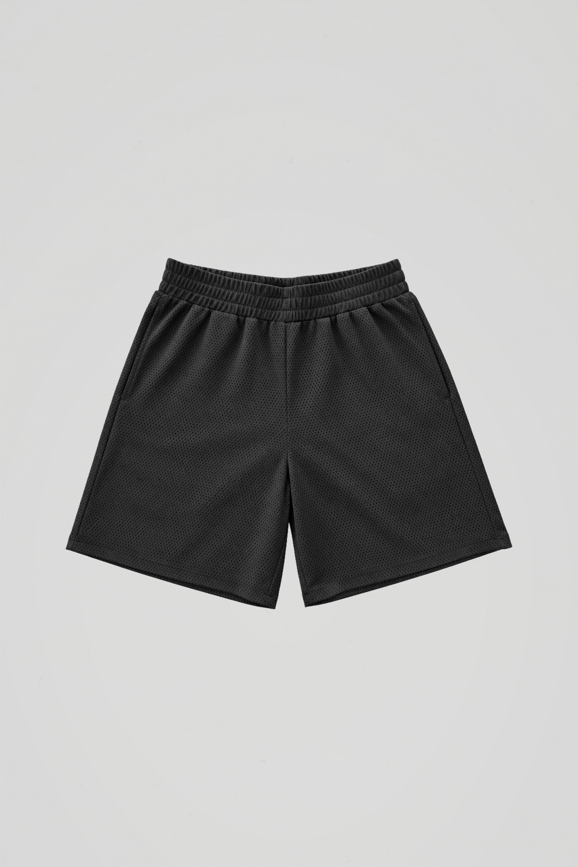 Black Mesh Shorts