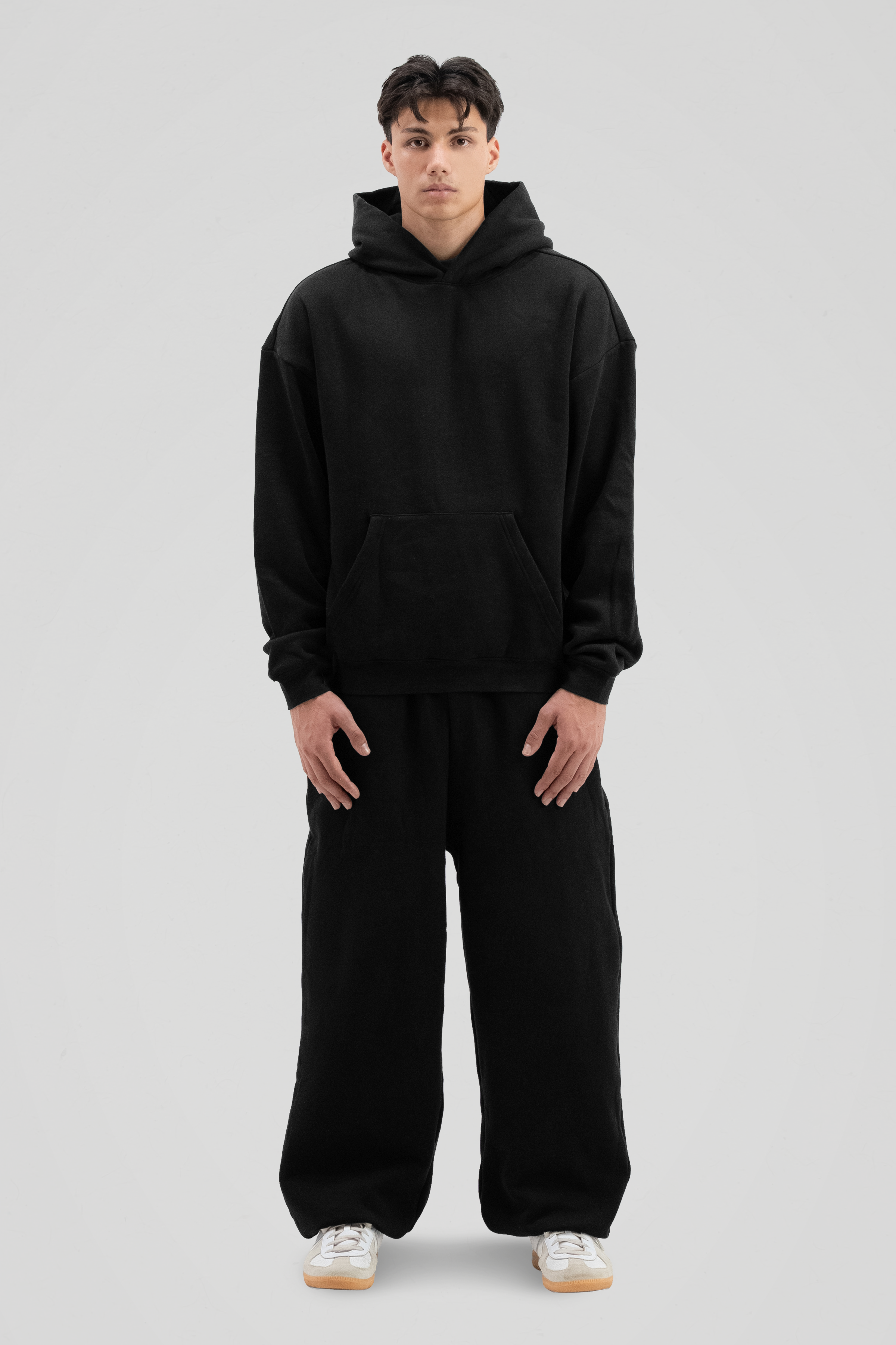 350 GSM 'Black' Cuffed Sweatpants
