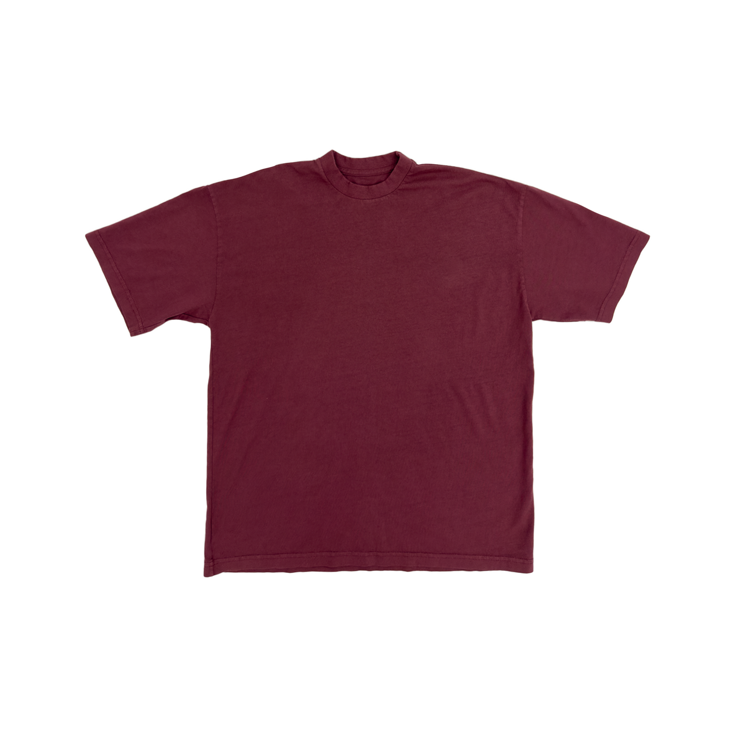 200 GSM Garment Dye 'Crimson' Cotton T-Shirt – LucidBlanks