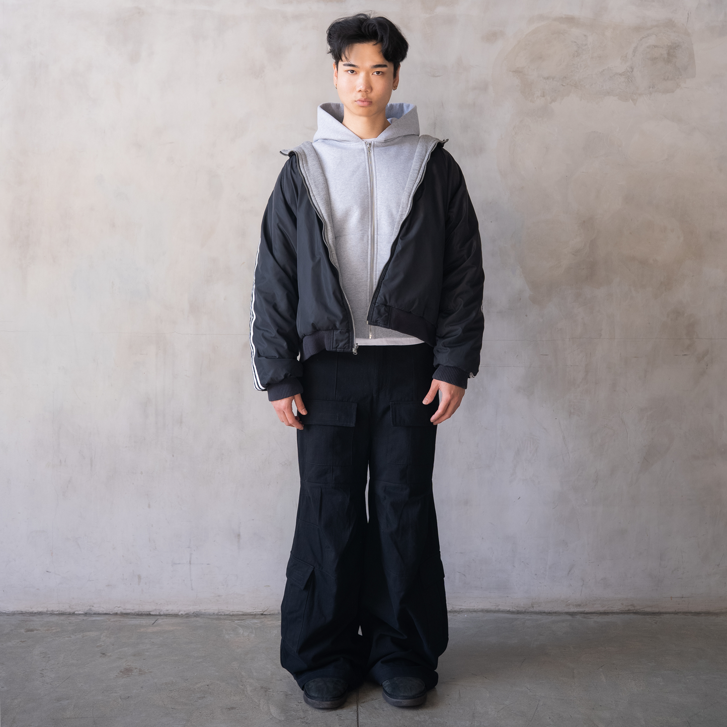 'Payload' Flared Cargos (Black)