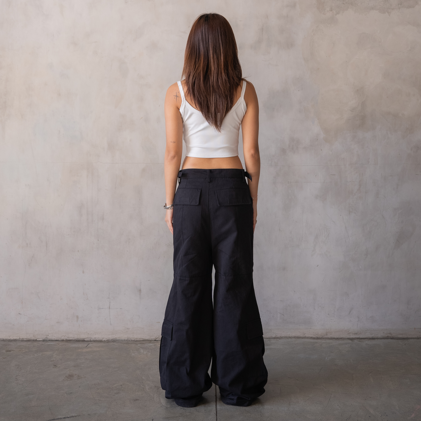 'Payload' Flared Cargos (Black)