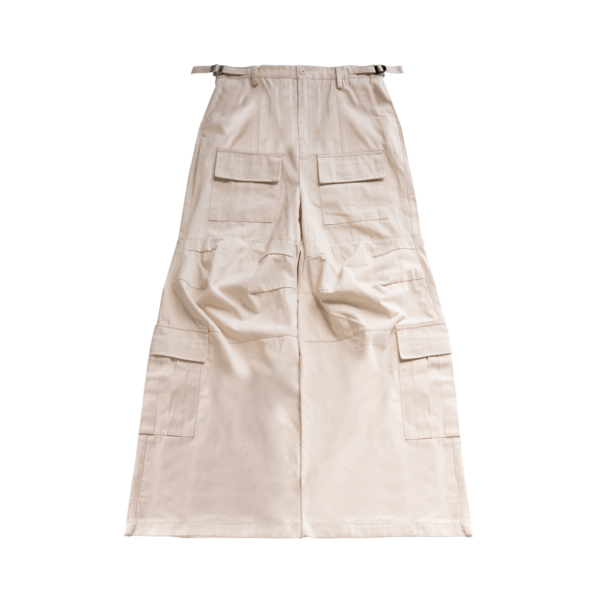 'Payload' Flared Cargos (Cream)