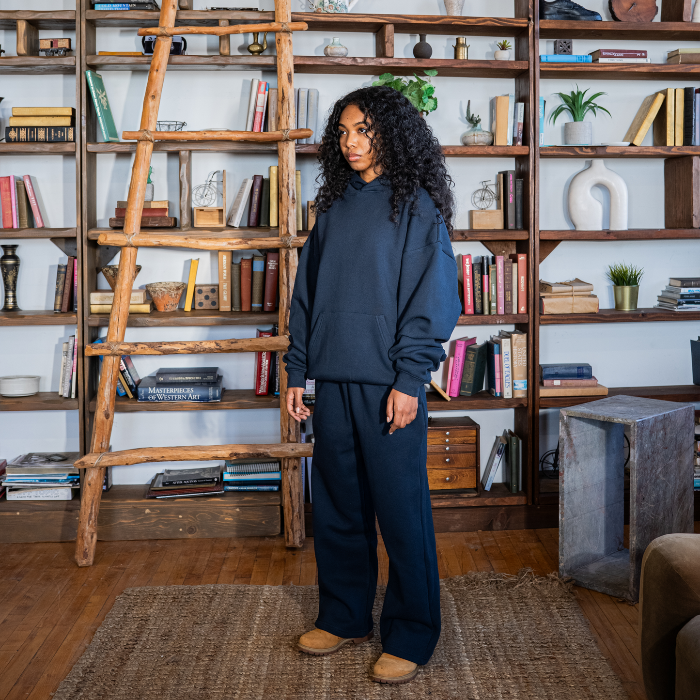 350 GSM 'Dark Navy' Fleece Sweatpants