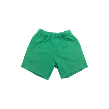 500 GSM 'Grass Green' French Terry Cotton Sweat Shorts