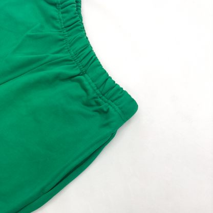 500 GSM 'Grass Green' French Terry Cotton Sweat Shorts