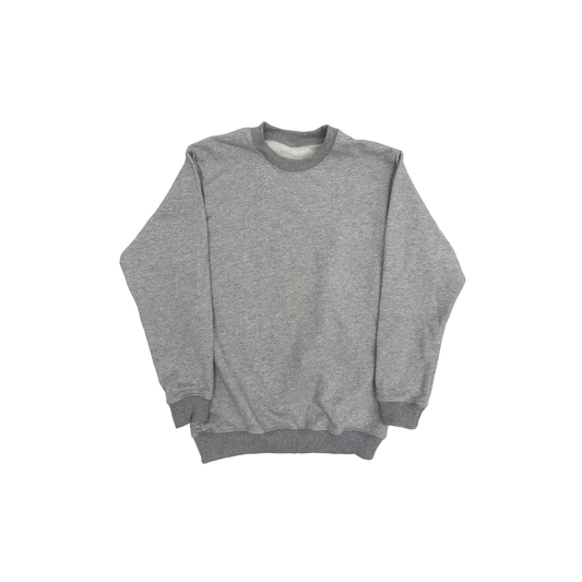 500 GSM 'Heather Grey' French Terry Cotton Crewneck