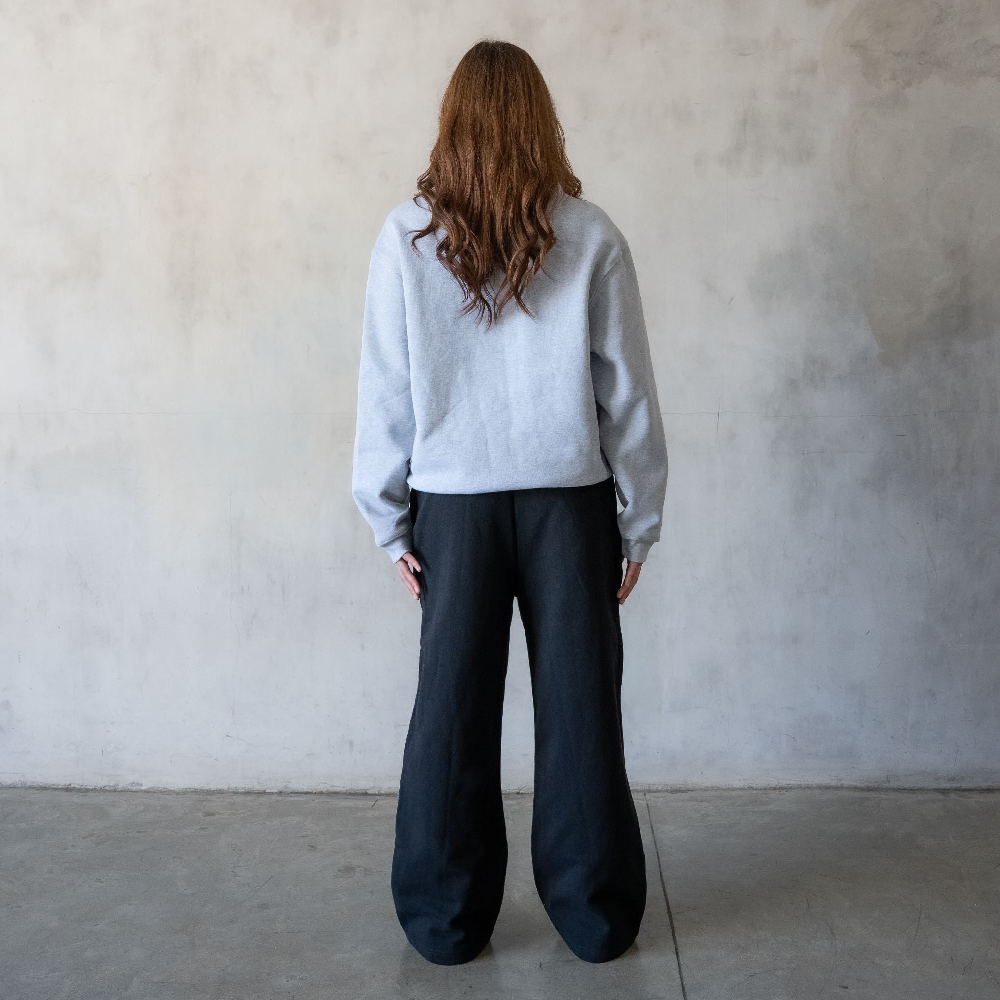 600 GSM 'Heather Grey' Quarter Zip Sweatshirt