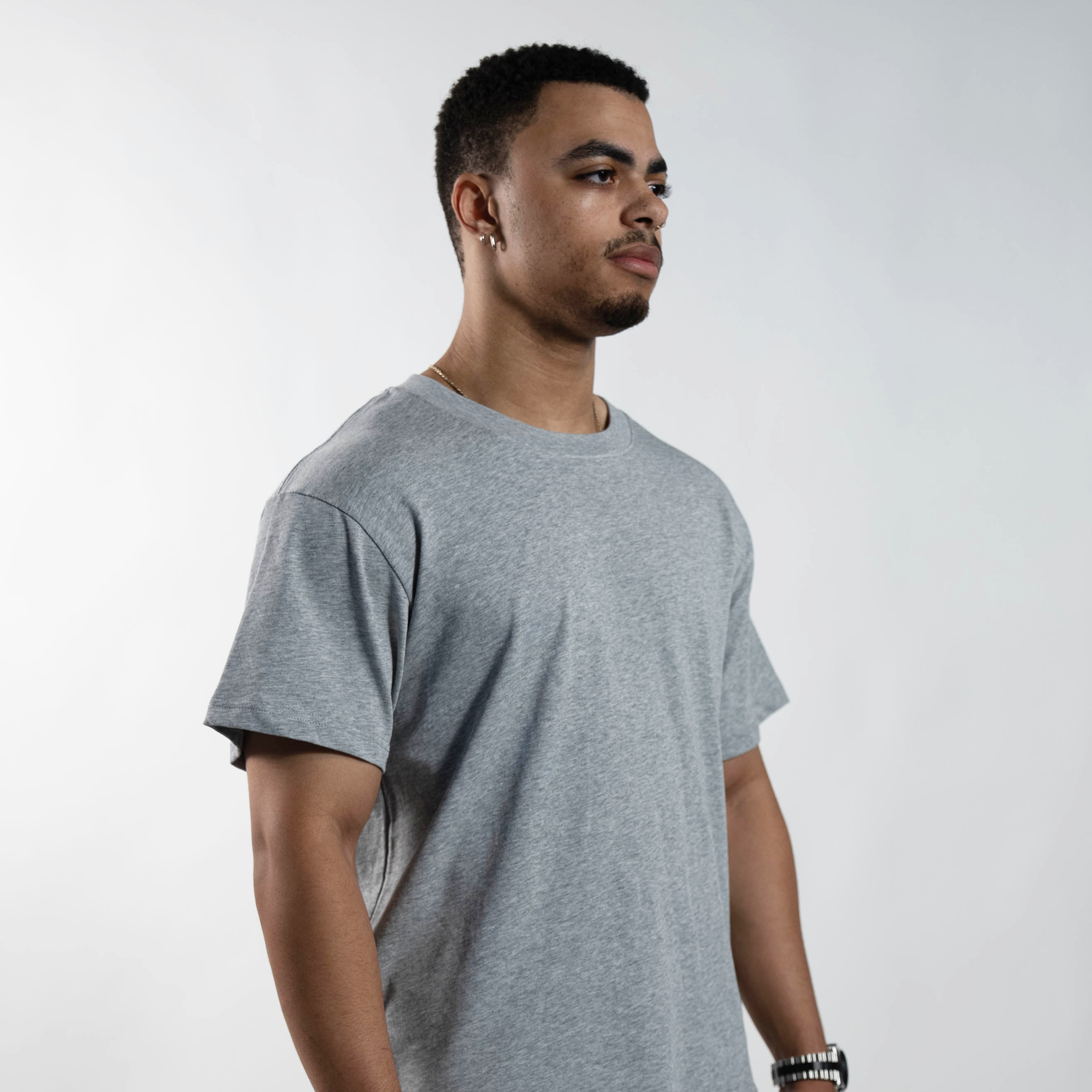 300 GSM 'Heather Grey' Standard Tee