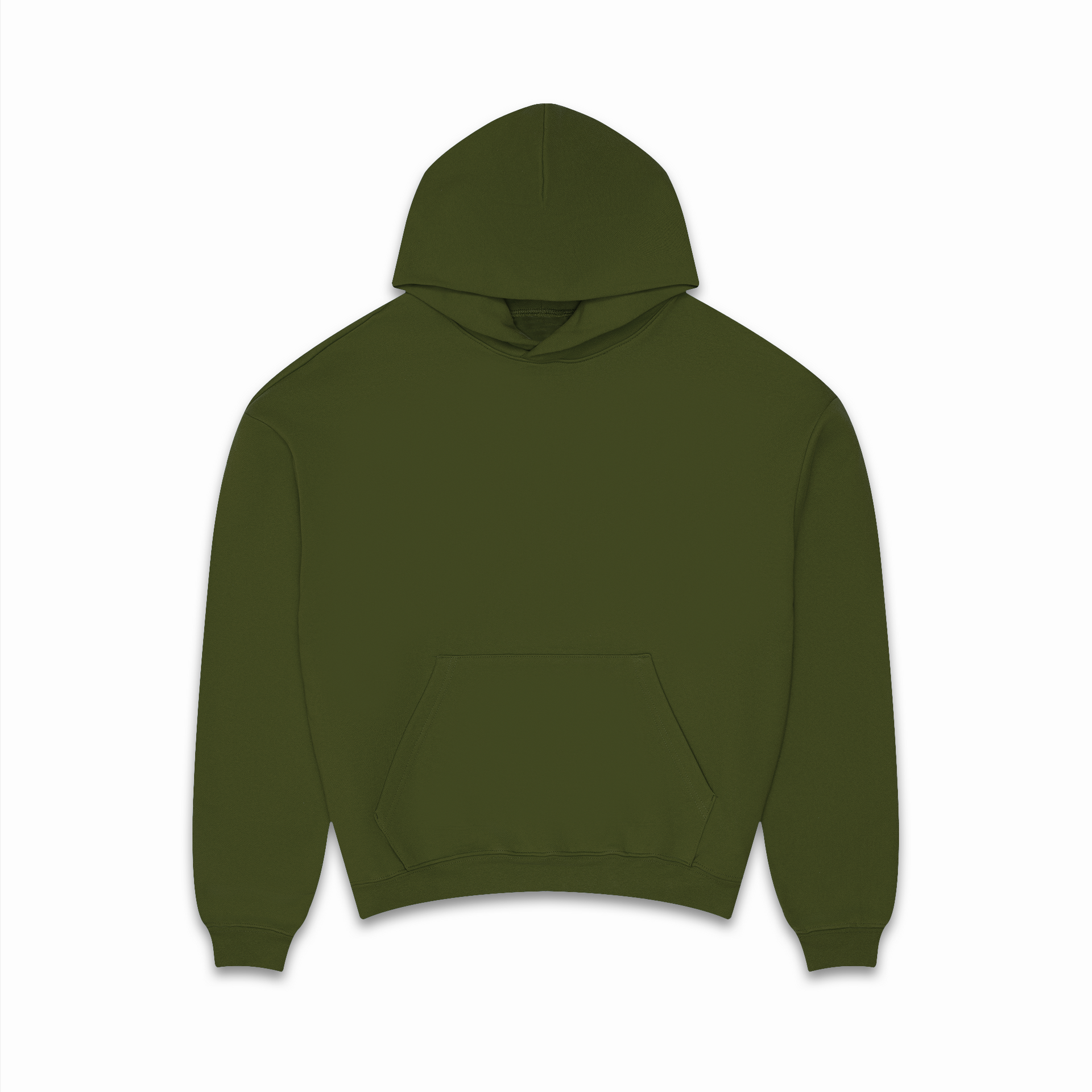 600 GSM 'Olive' Core Hoodie – LucidBlanks