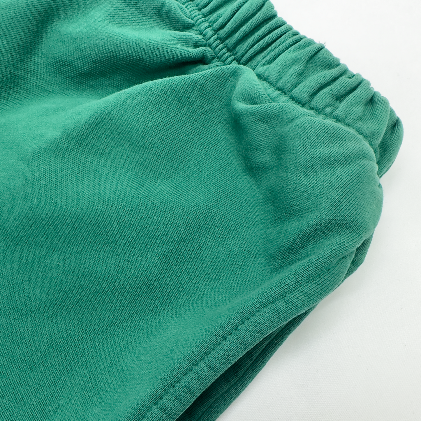 500 GSM Garment Dye 'Pine Green' French Terry Sweat Shorts