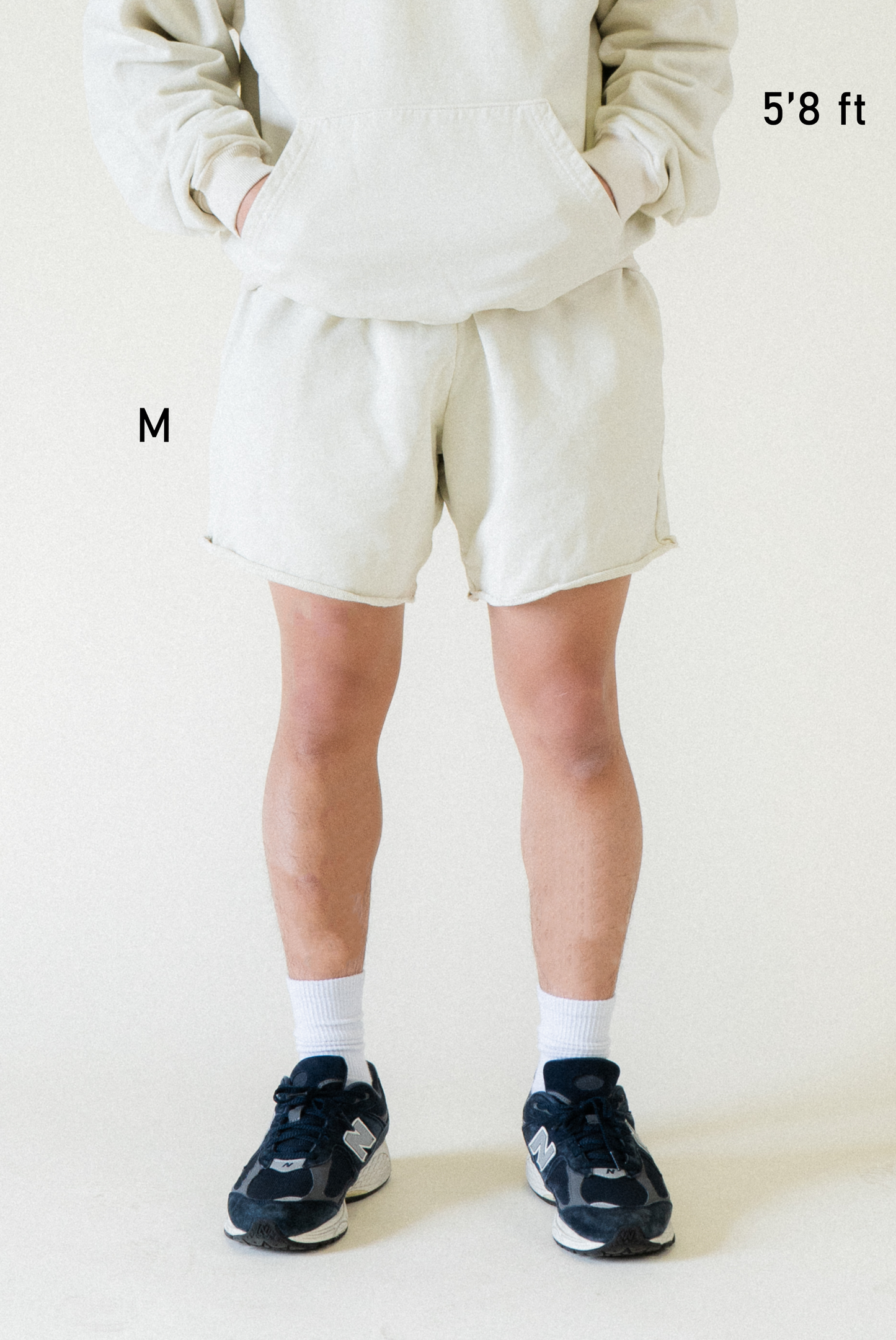 500 GSM Garment Dye 'Mushroom' French Terry Sweat Shorts